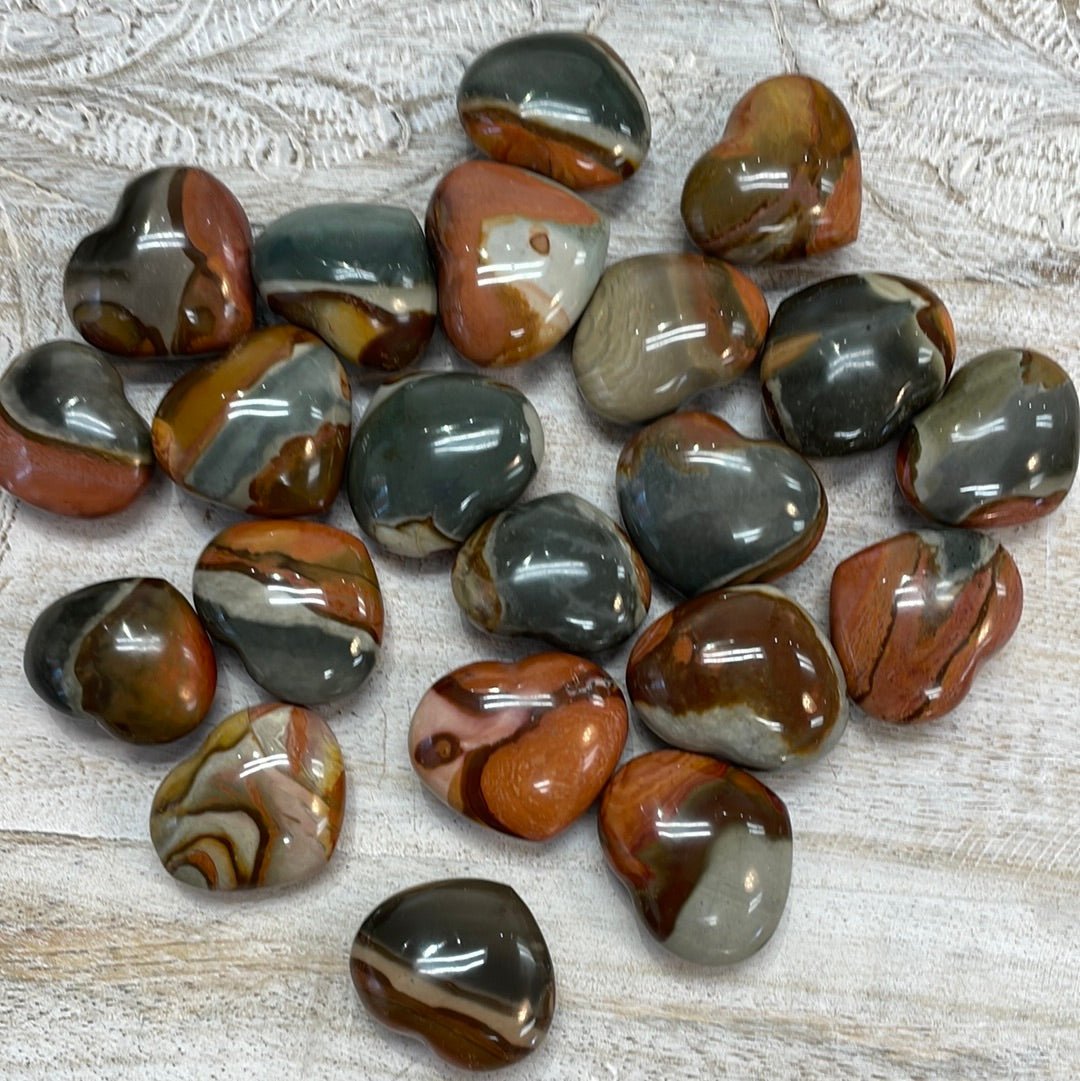 Polychrome Jasper Heart