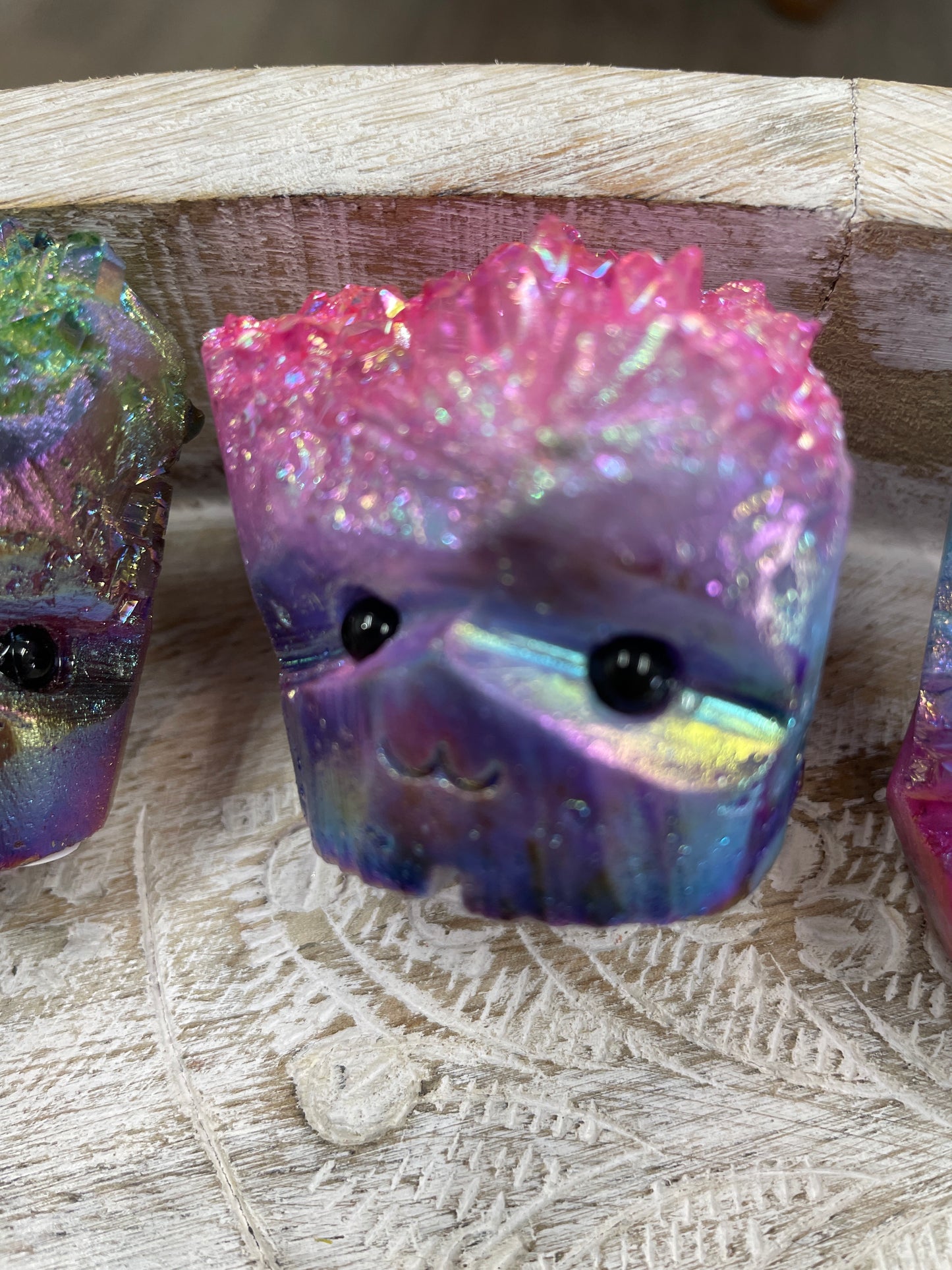 Aura Quartz Hedgehog