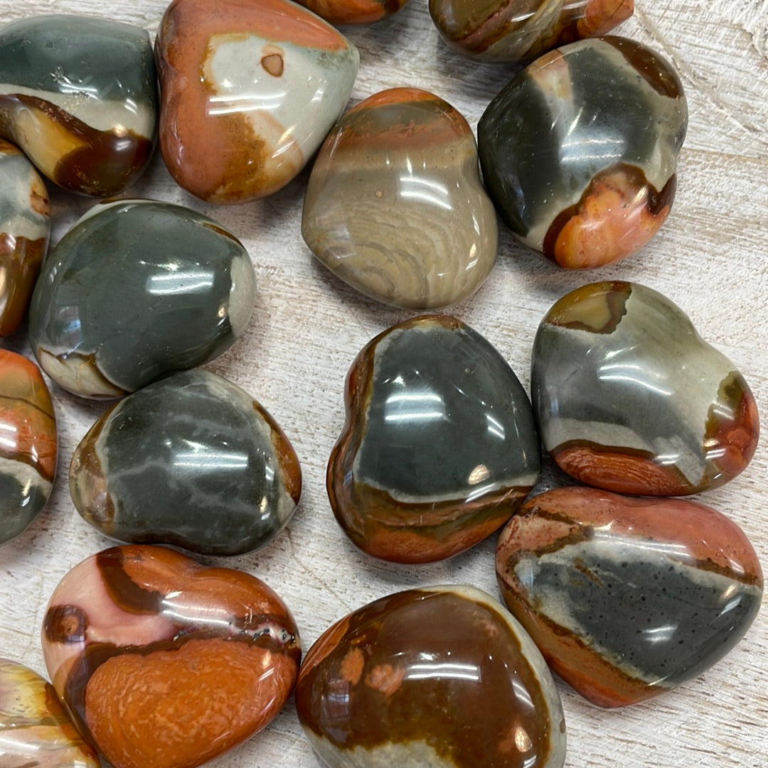 Polychrome Jasper Heart