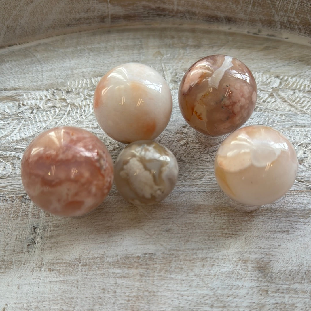 Flower Agate Sphere