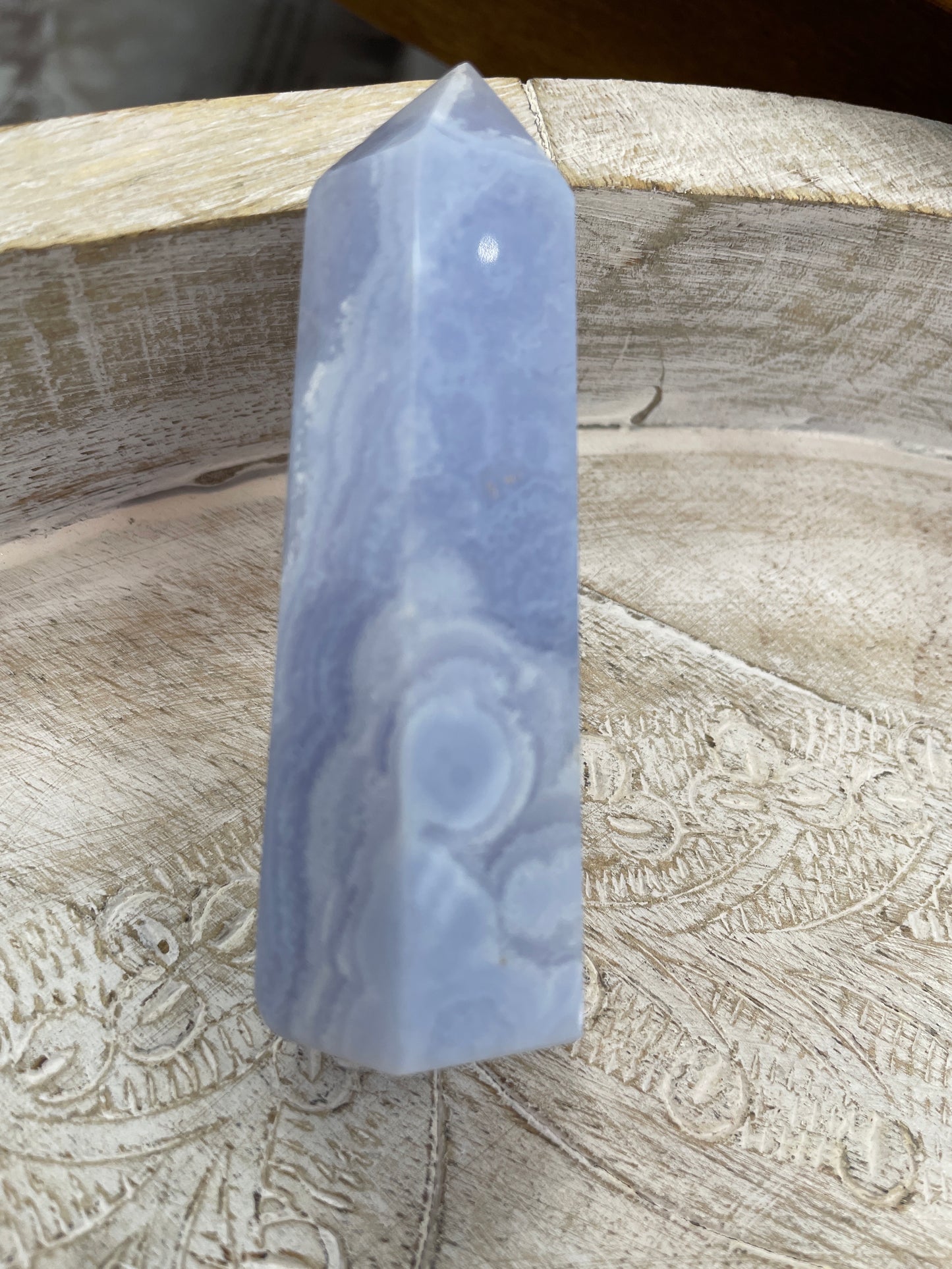 Blue Lace Agate Tower