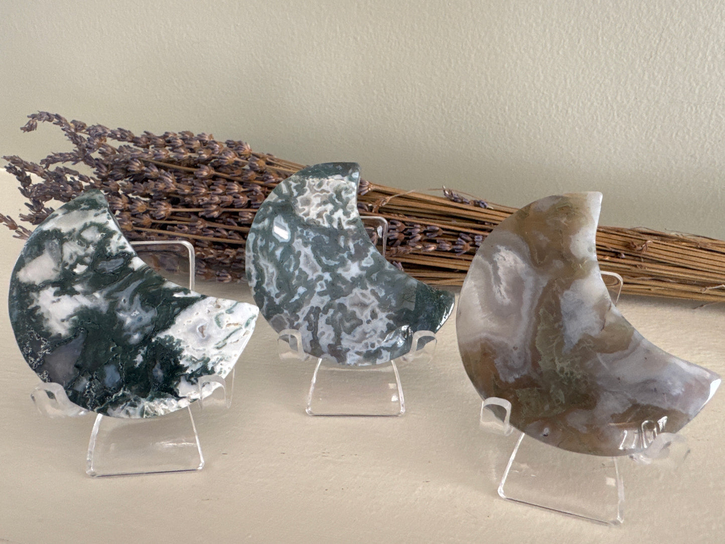 Moss Agate Moon