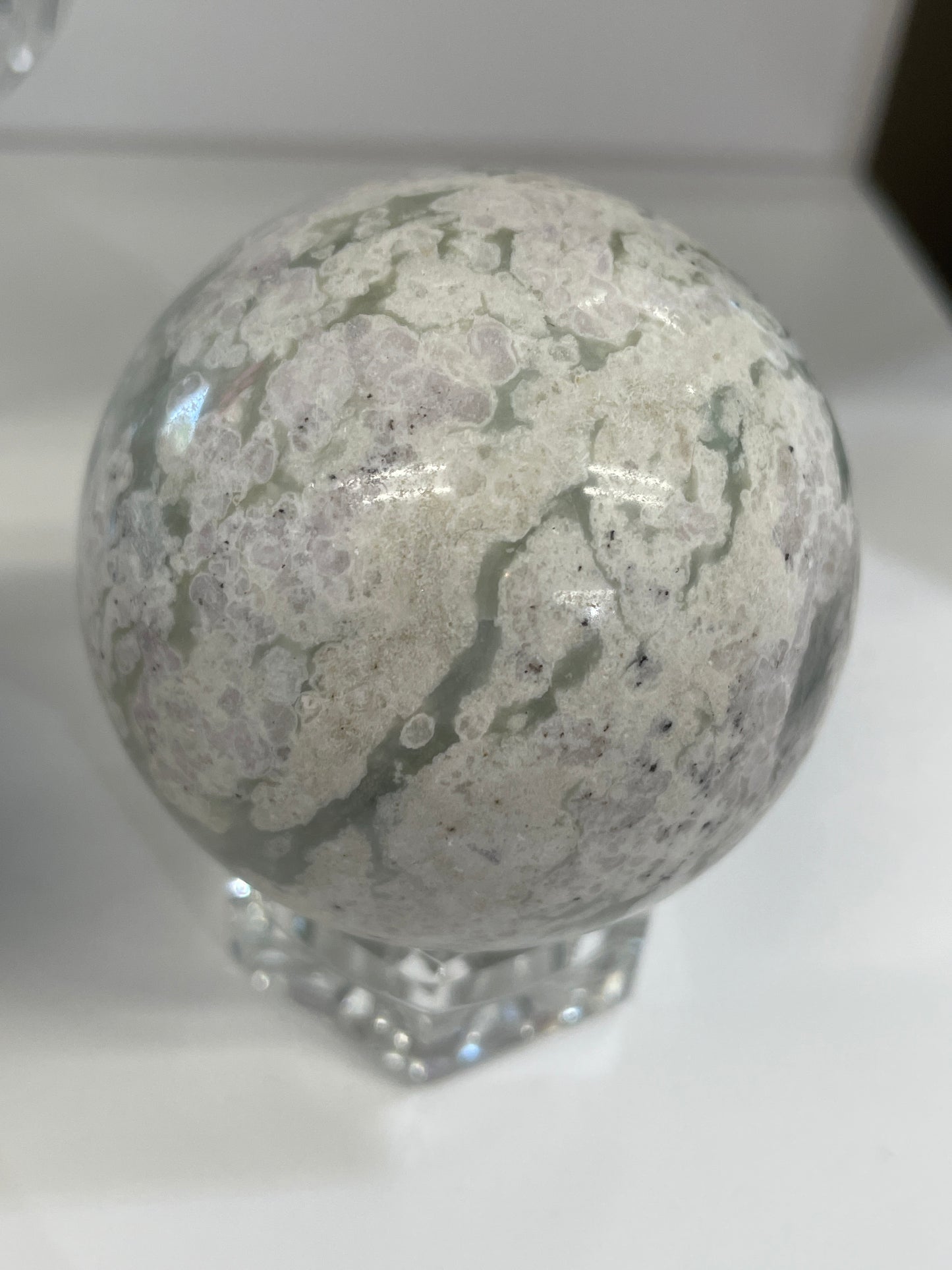 Peace/Burmese Jade Sphere