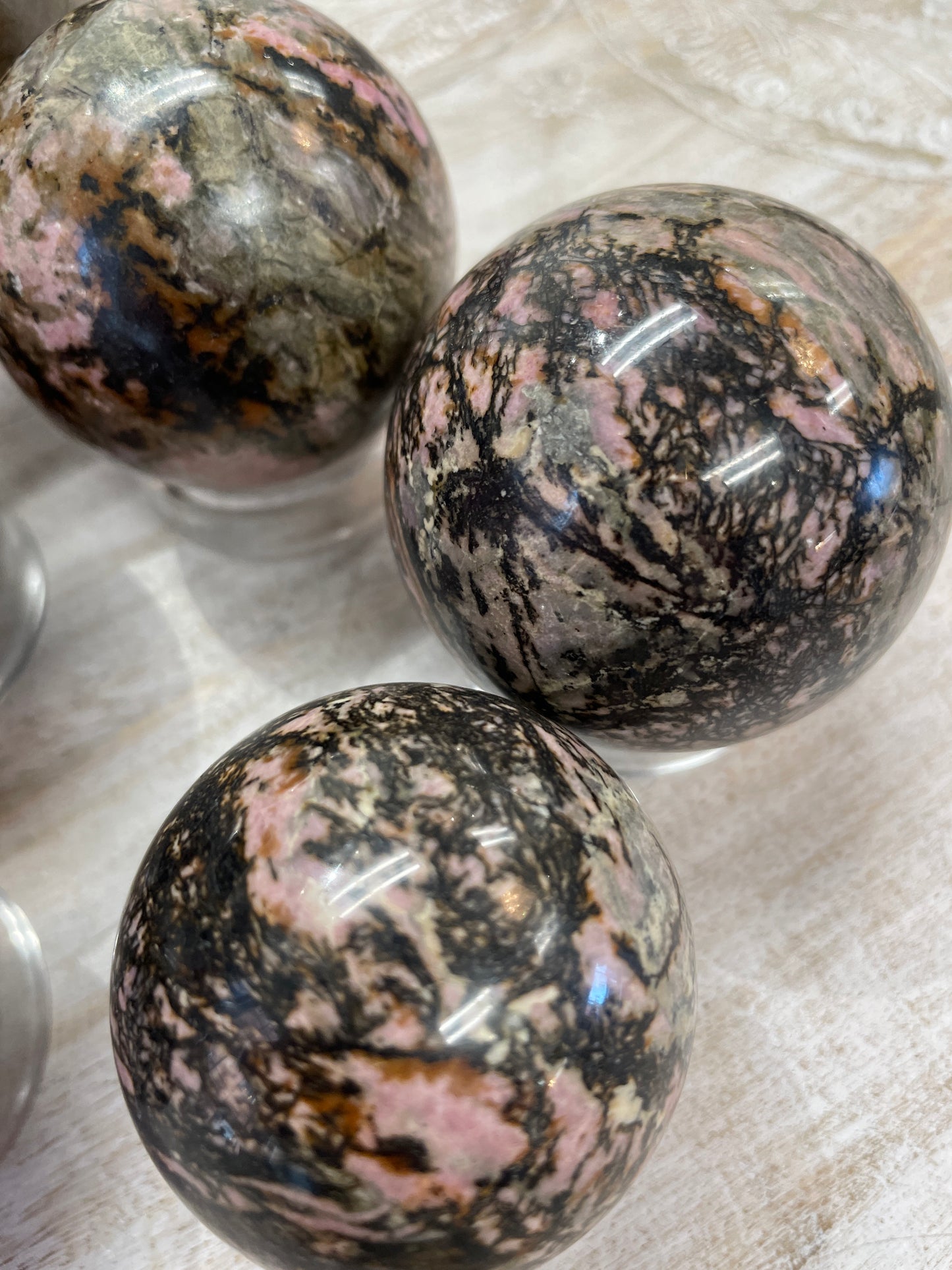 Rhodonite Sphere