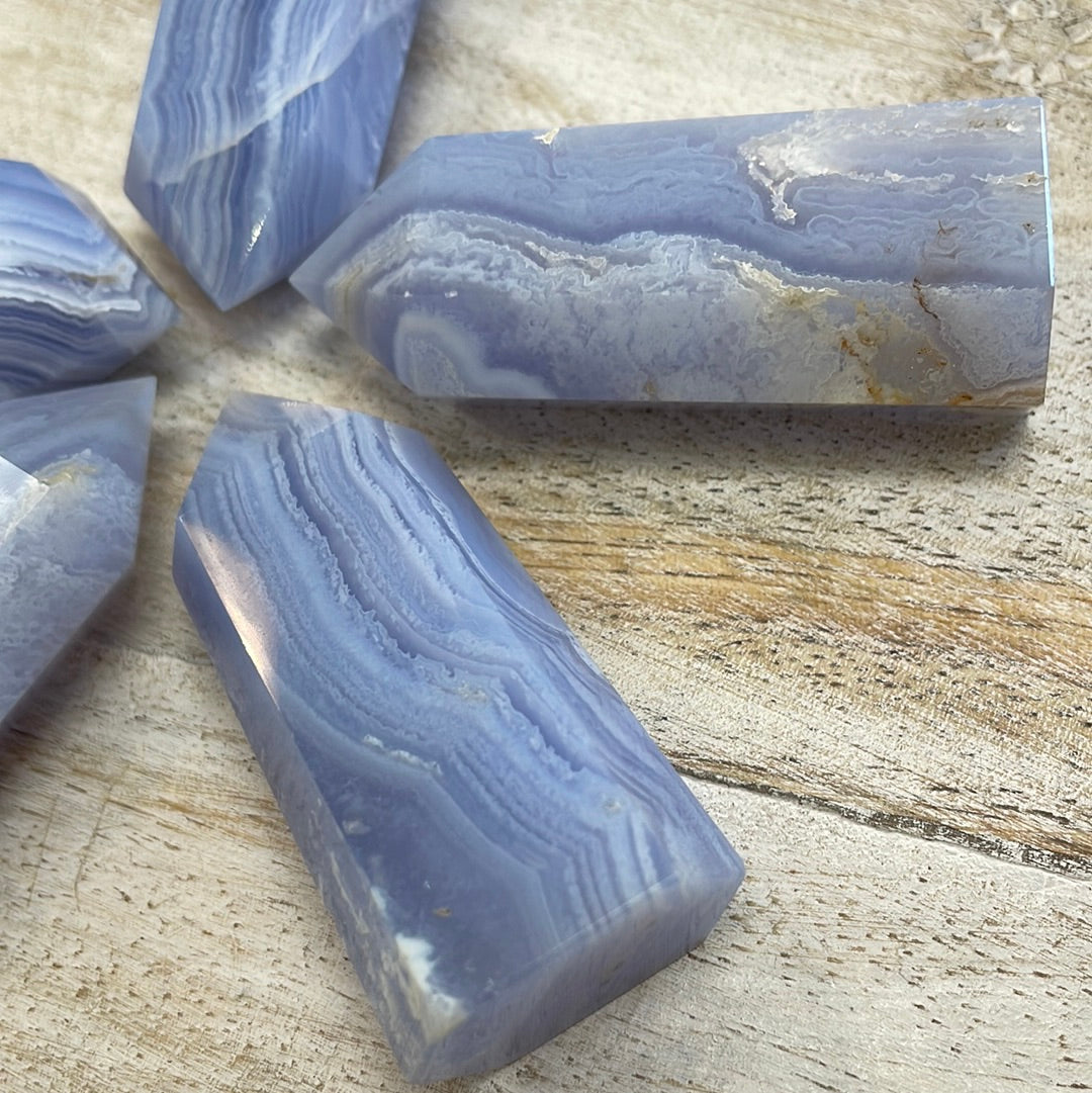 Blue Lace Agate Tower