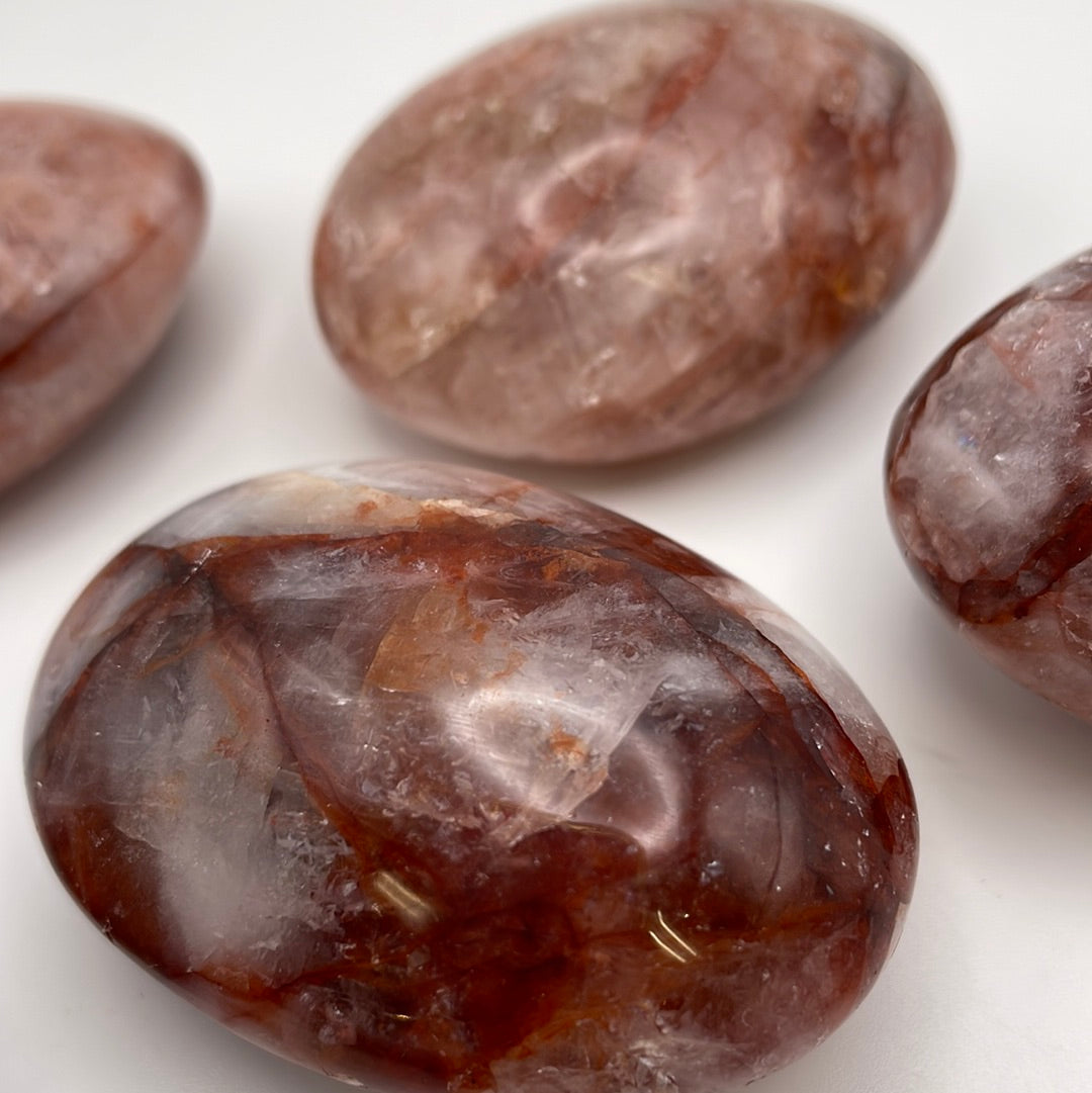 Fire Quartz Palm Stone