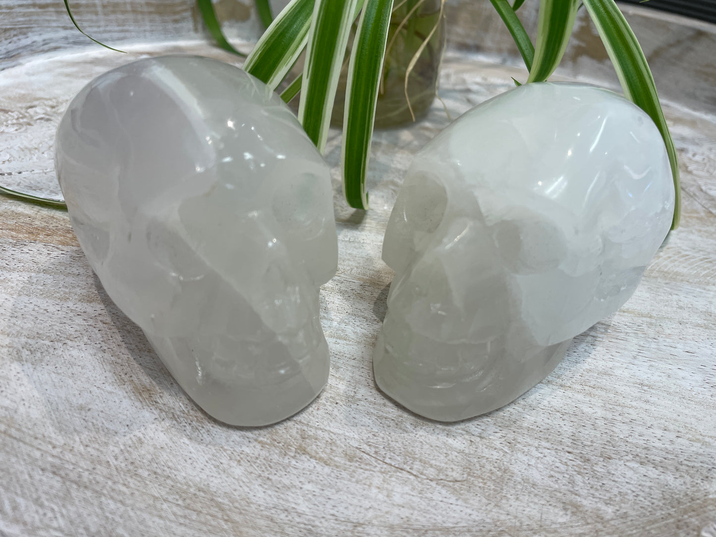 Selenite Skull