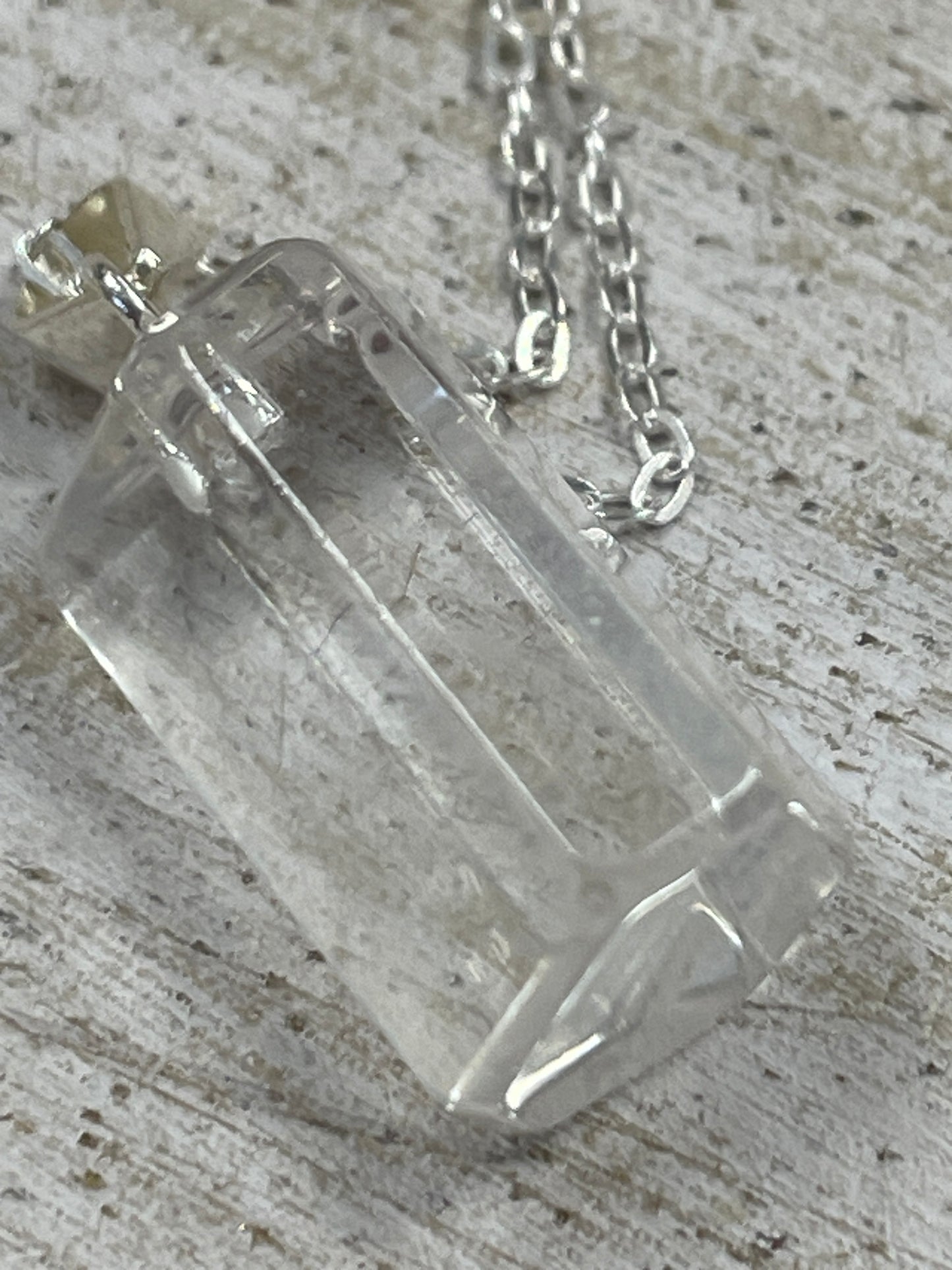 Angel Feather Quartz Necklace