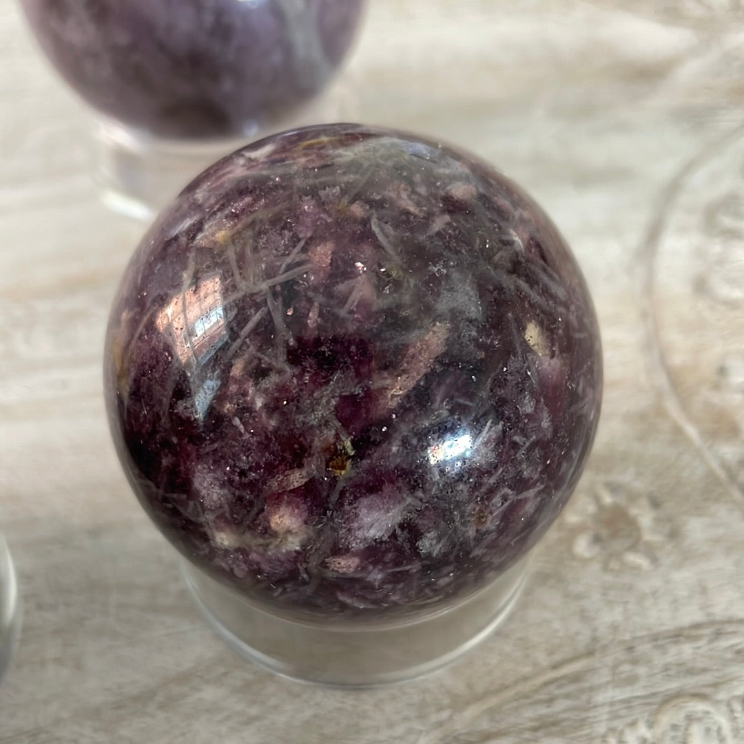 Lepidolite Sphere