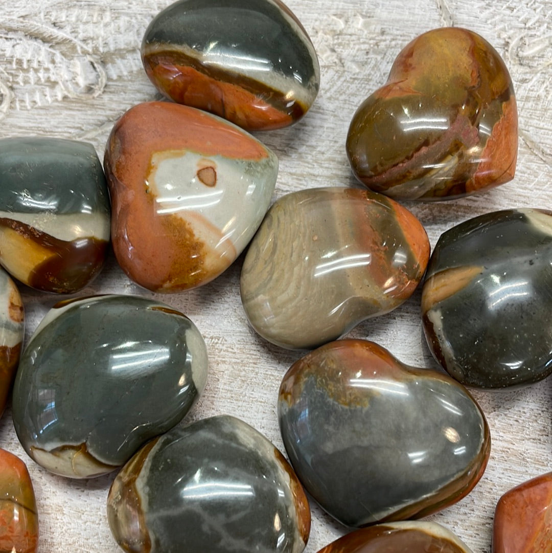 Polychrome Jasper Heart