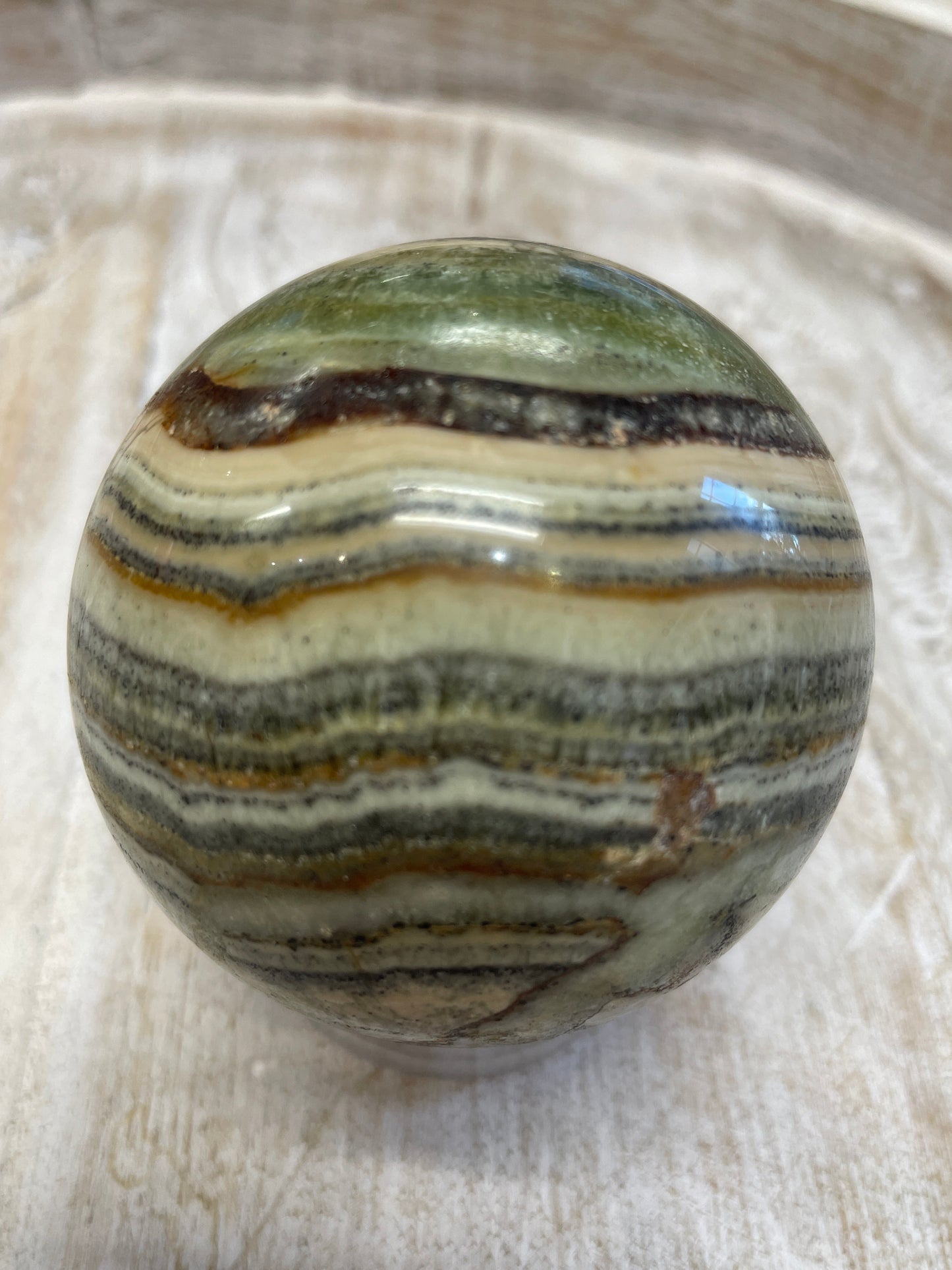 Green Banded Calcite