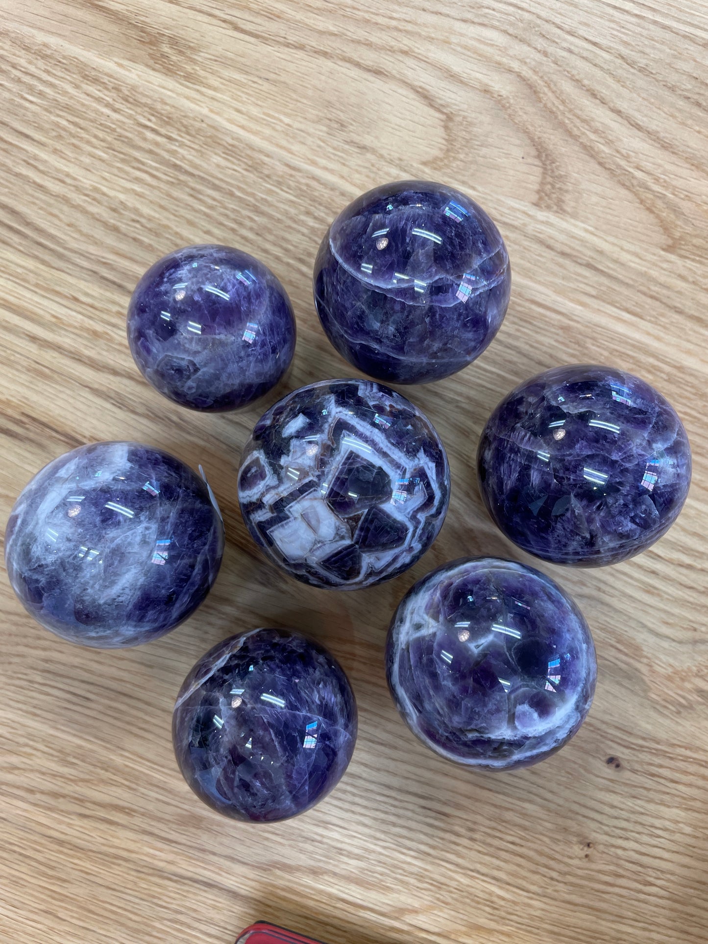 Dream Chevron Amethyst Sphere