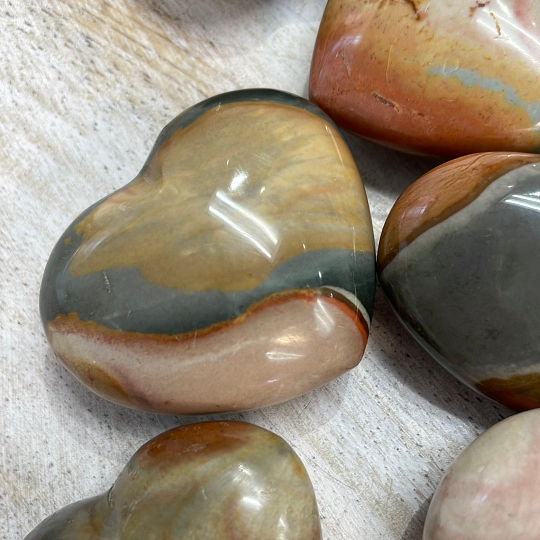 Polychrome Jasper Heart