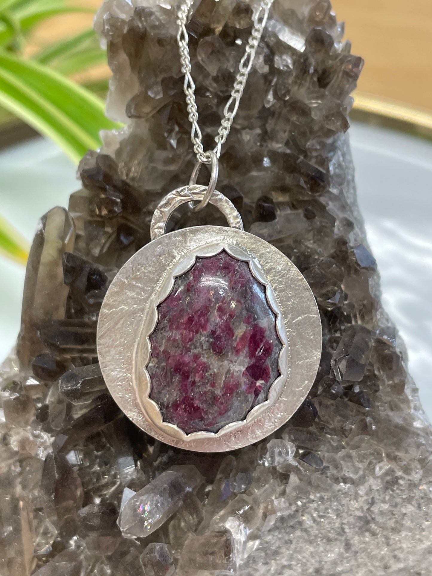 Rubellite SS Pendant