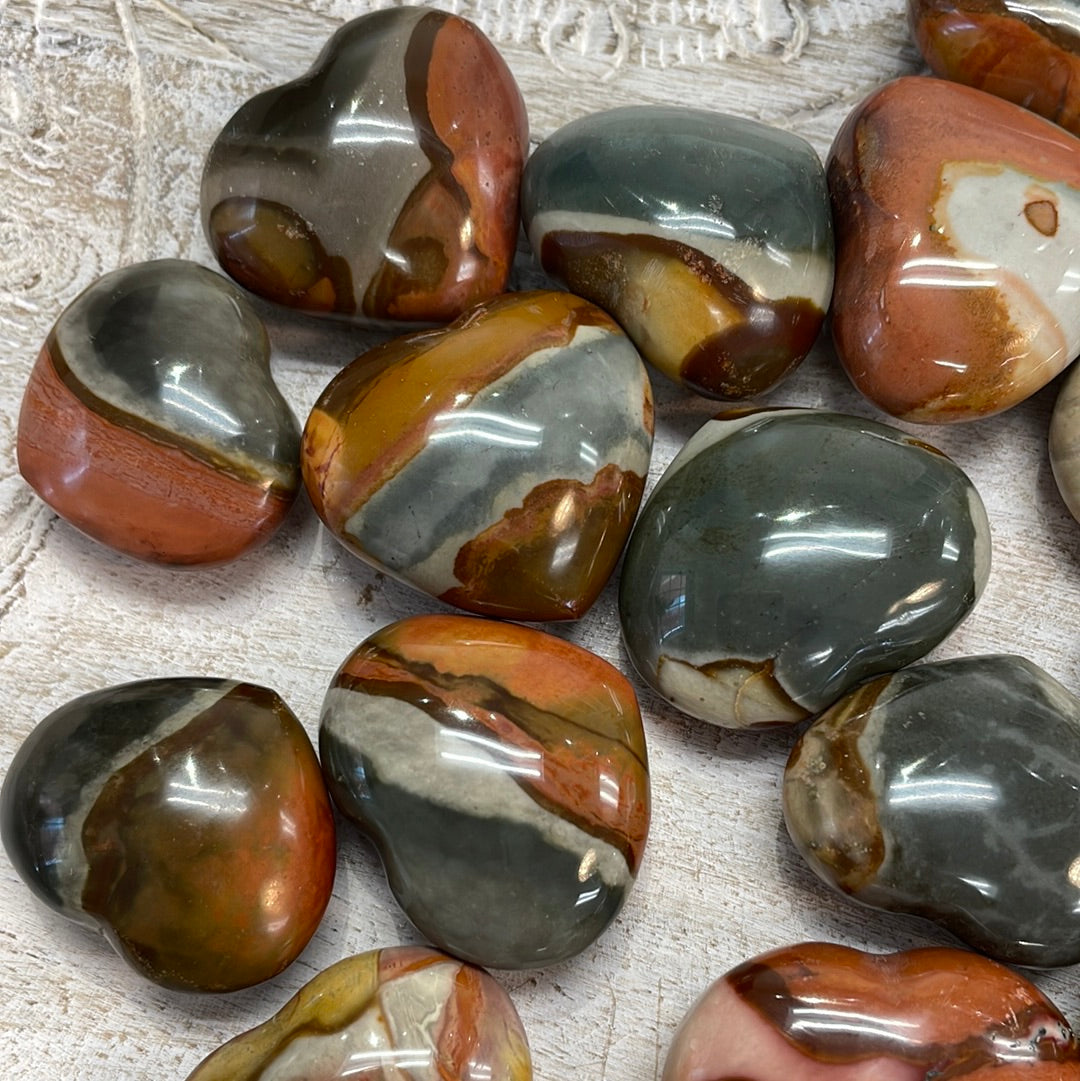 Polychrome Jasper Heart