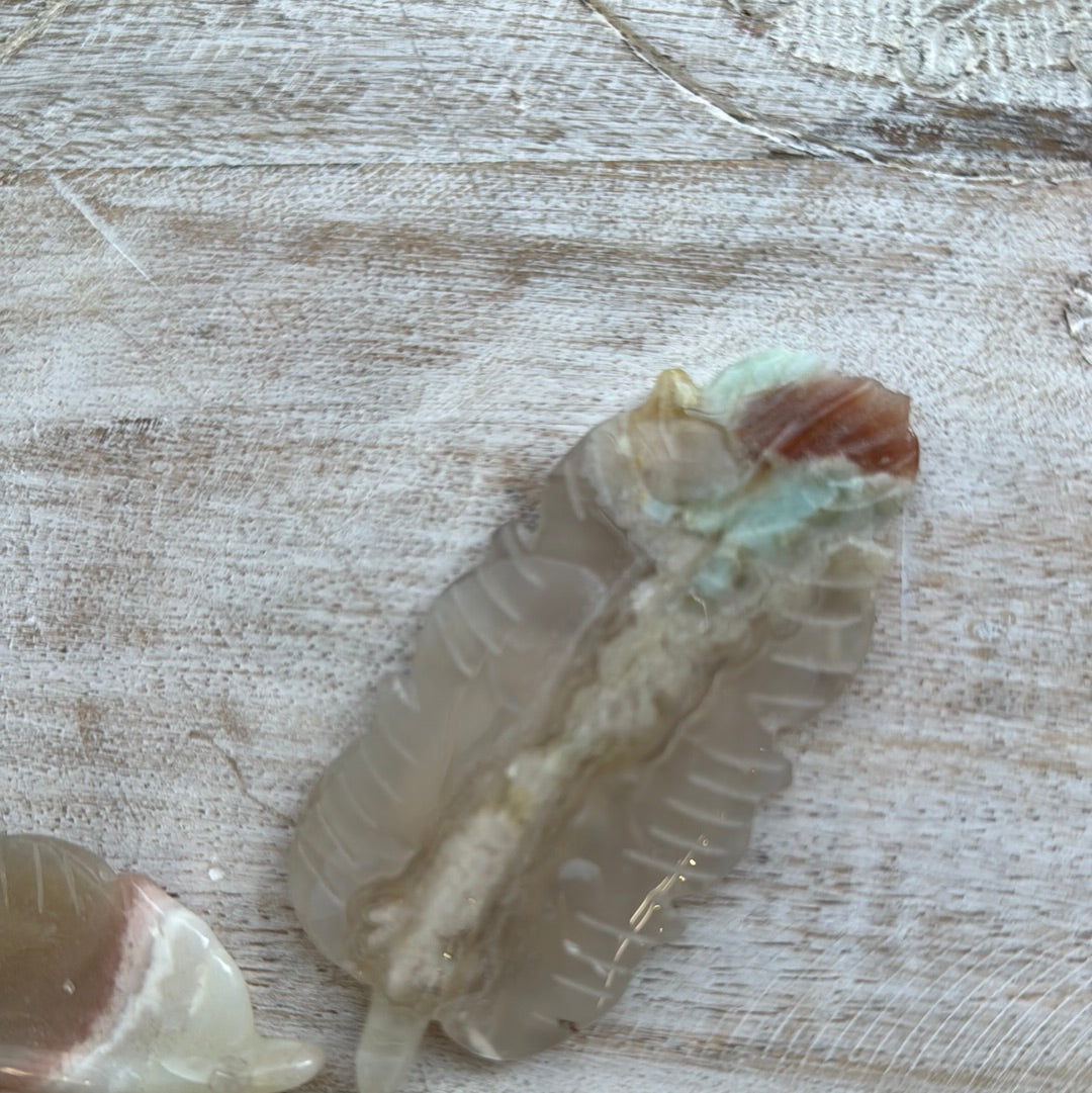 Flower Agate Feather