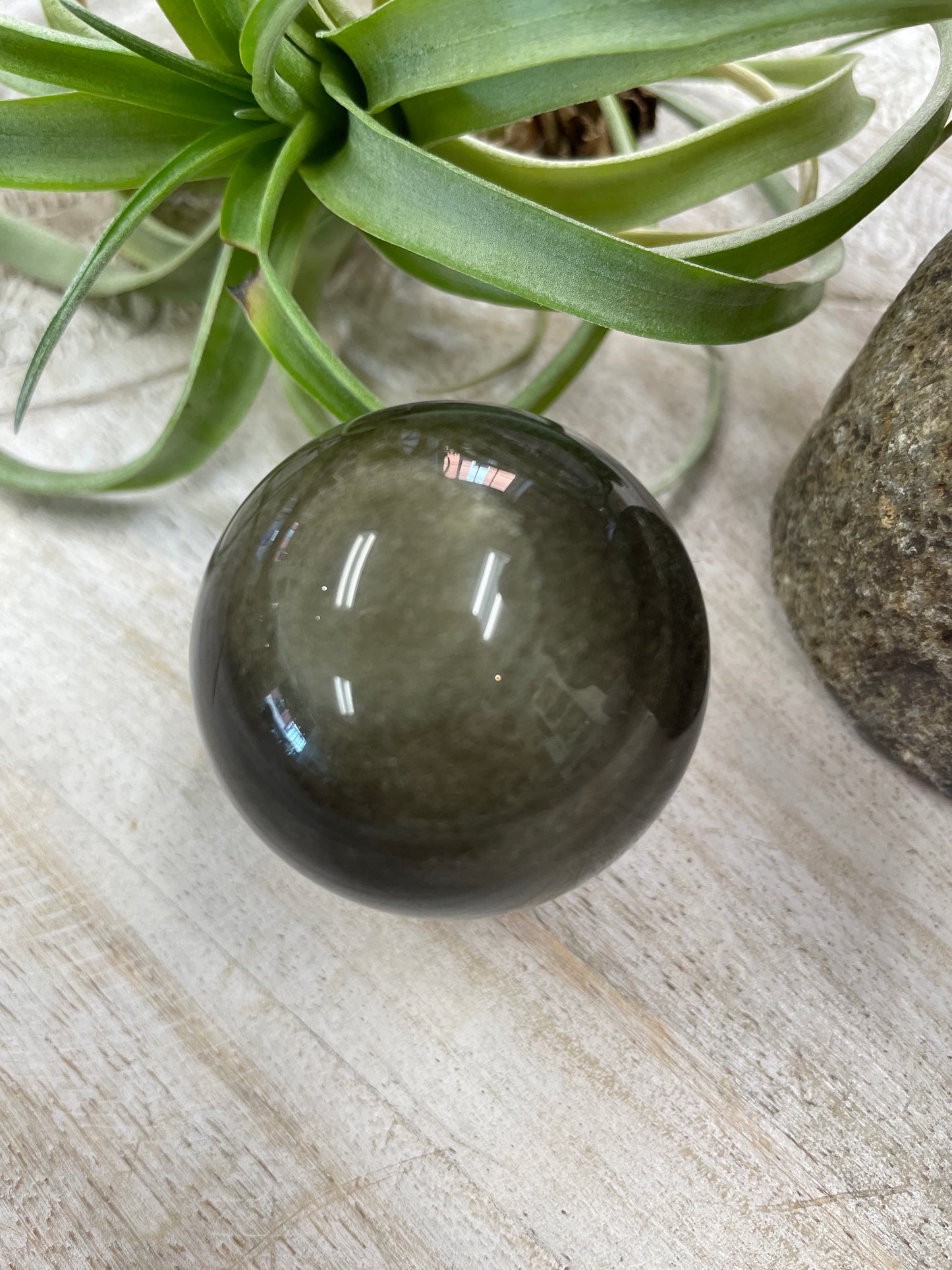 Gold Sheen Obsidian Sphere
