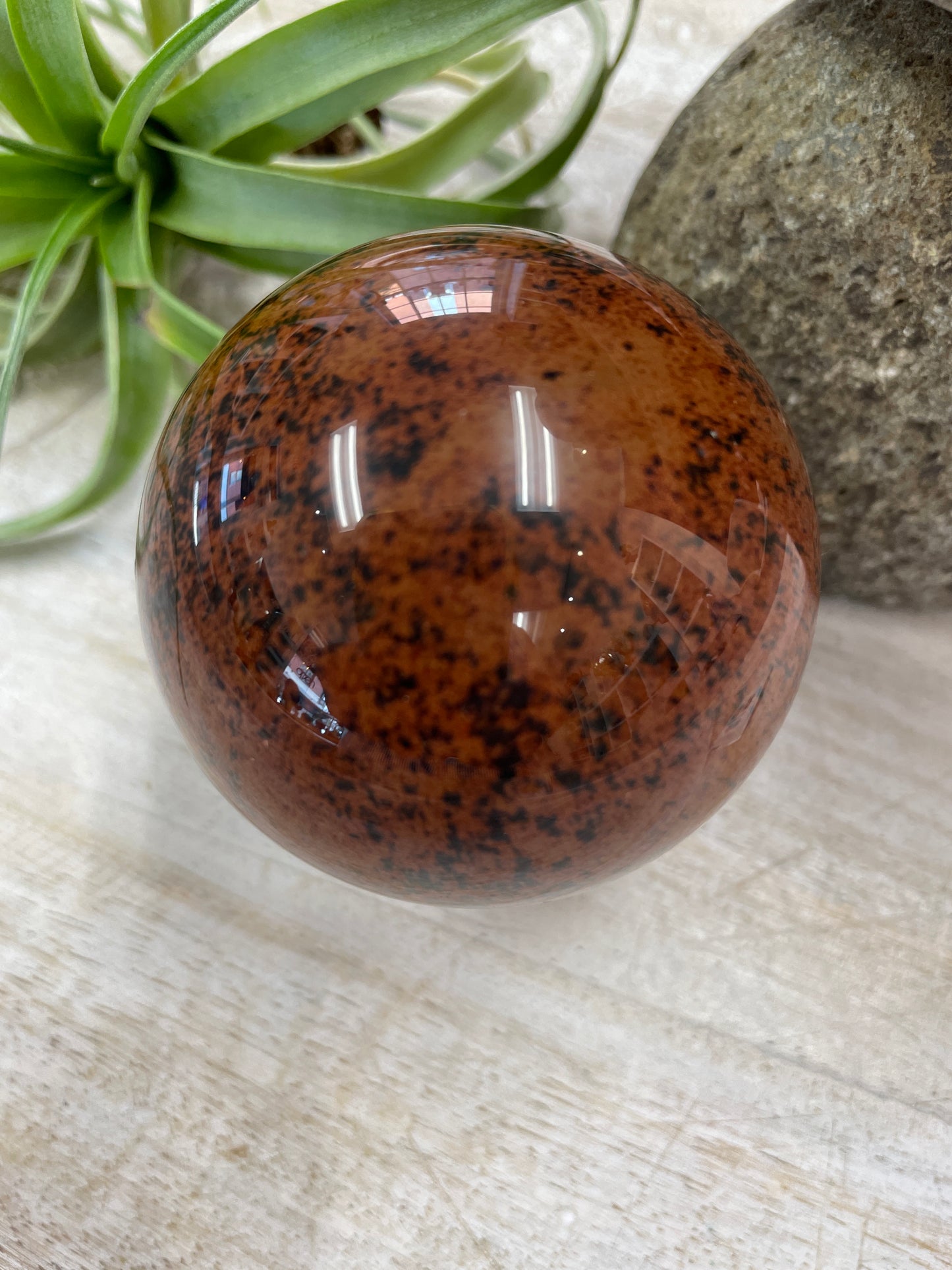 Mahogany Obsidian Sphere