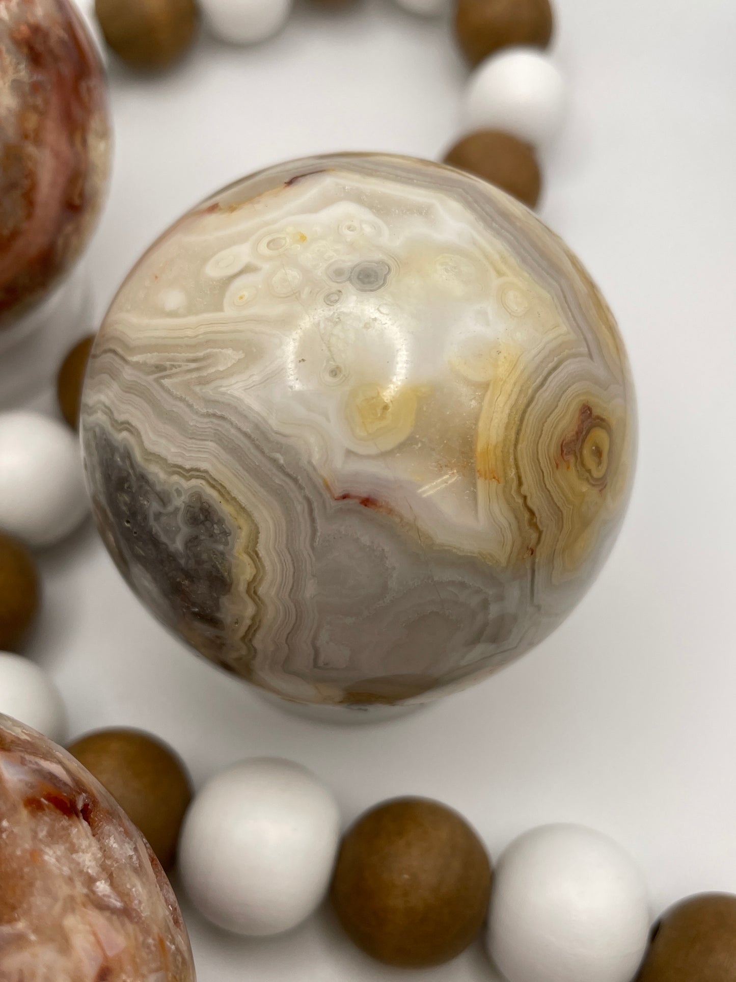 Crazy Lace Agate Sphere