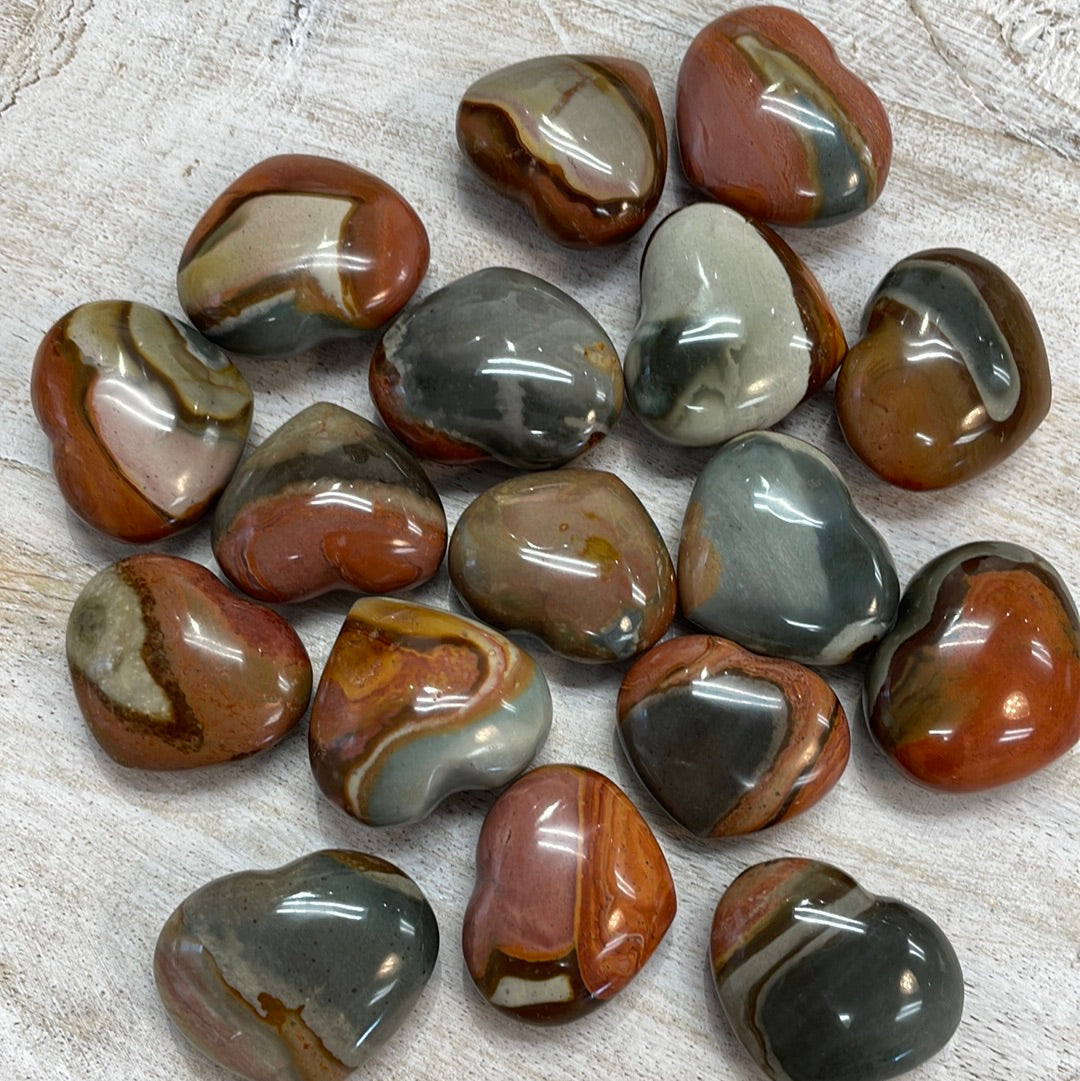 Polychrome Jasper Heart