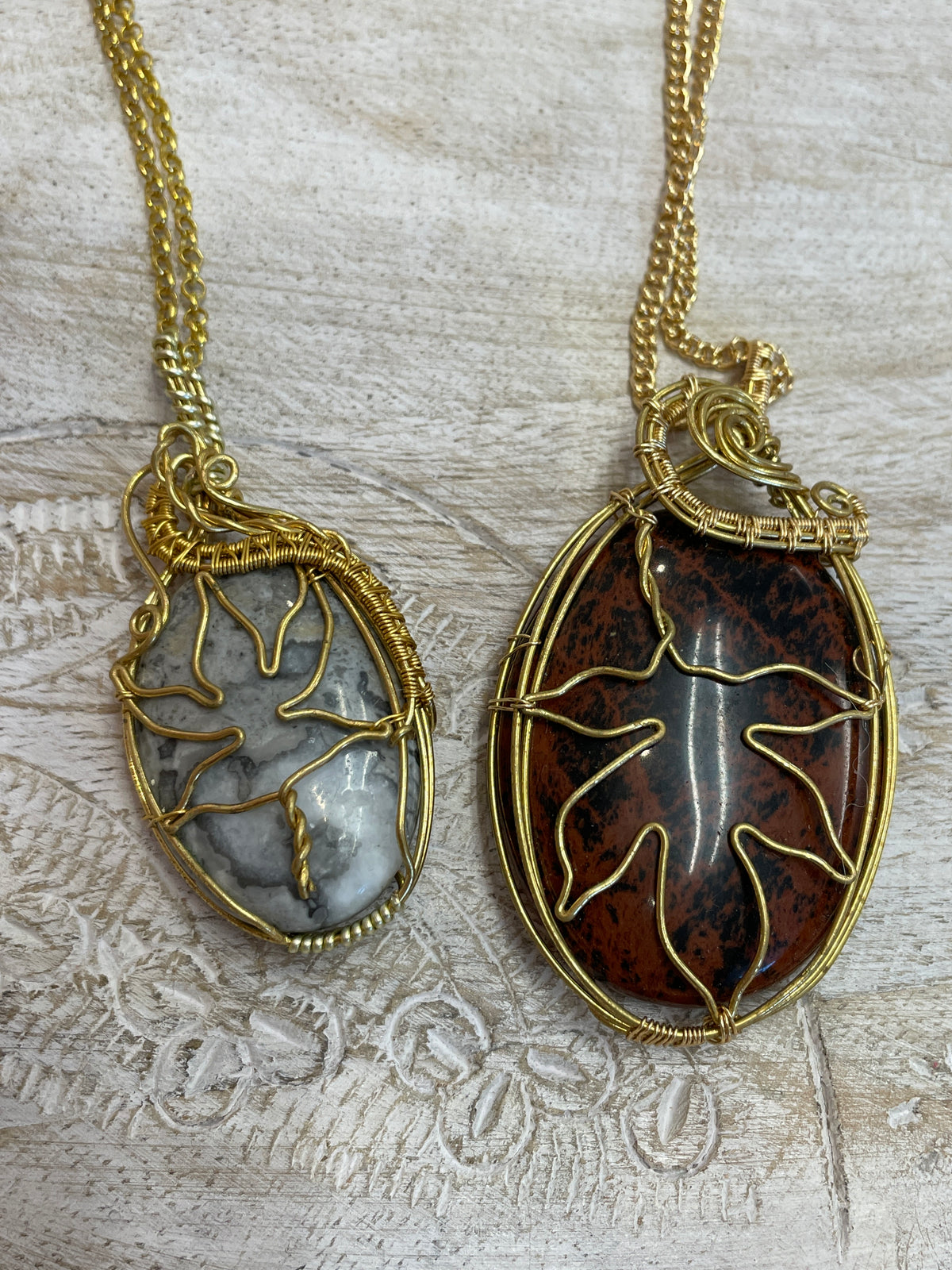 Wire Wrapped Fall Leaves