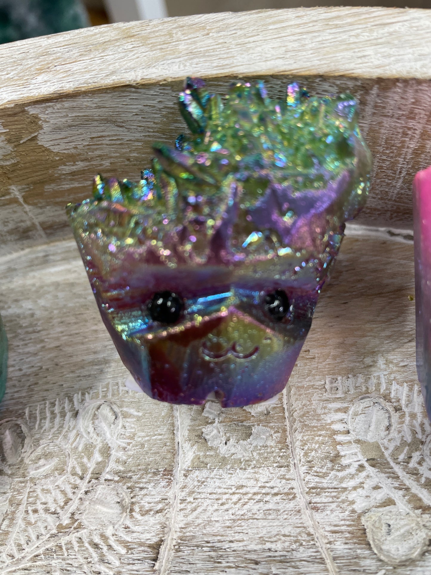 Aura Quartz Hedgehog