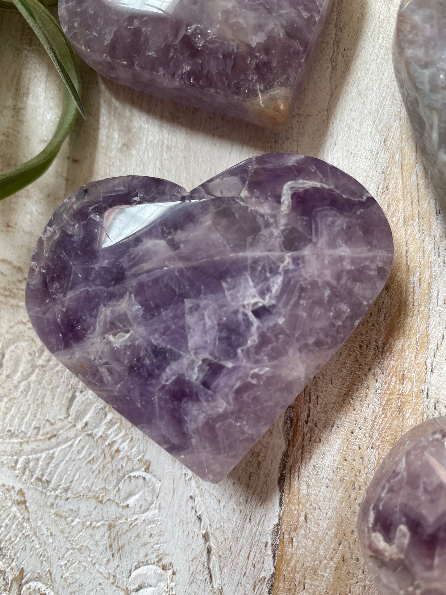 Amethyst & Agate Heart
