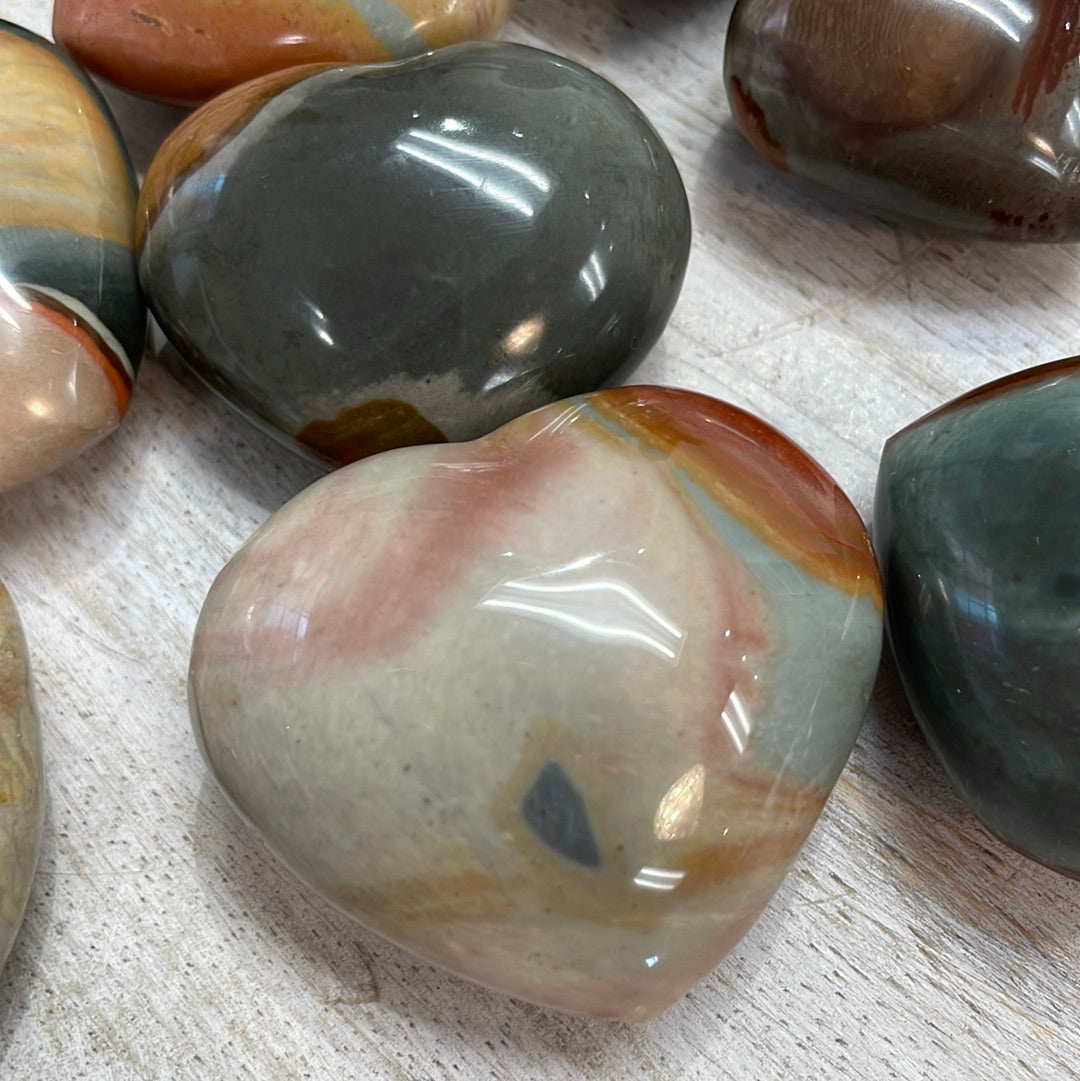 Polychrome Jasper Heart