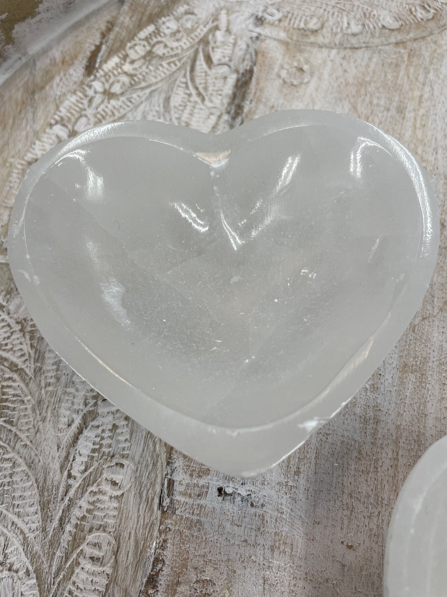 Selenite Heart Bowl