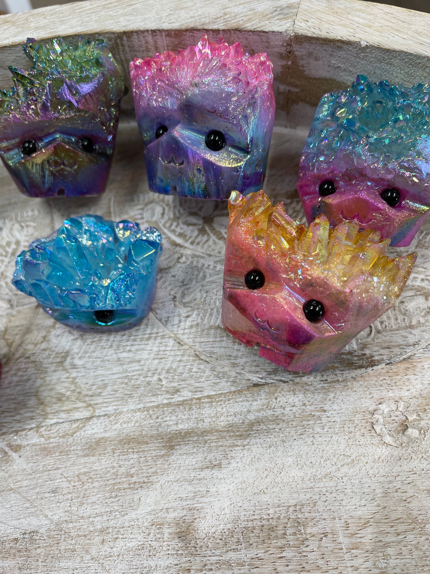 Aura Quartz Hedgehog