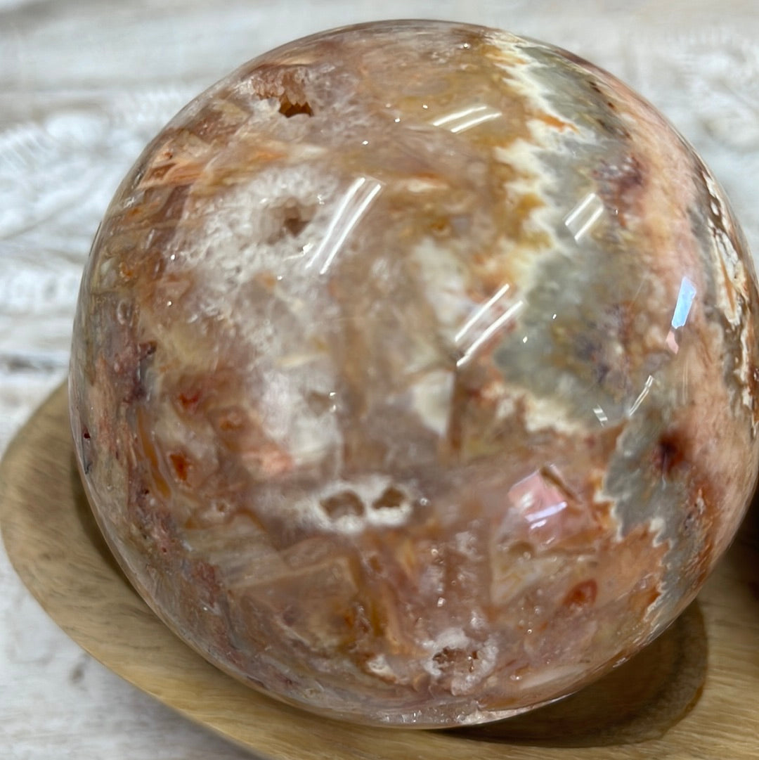 Crazy Lace Agate Sphere