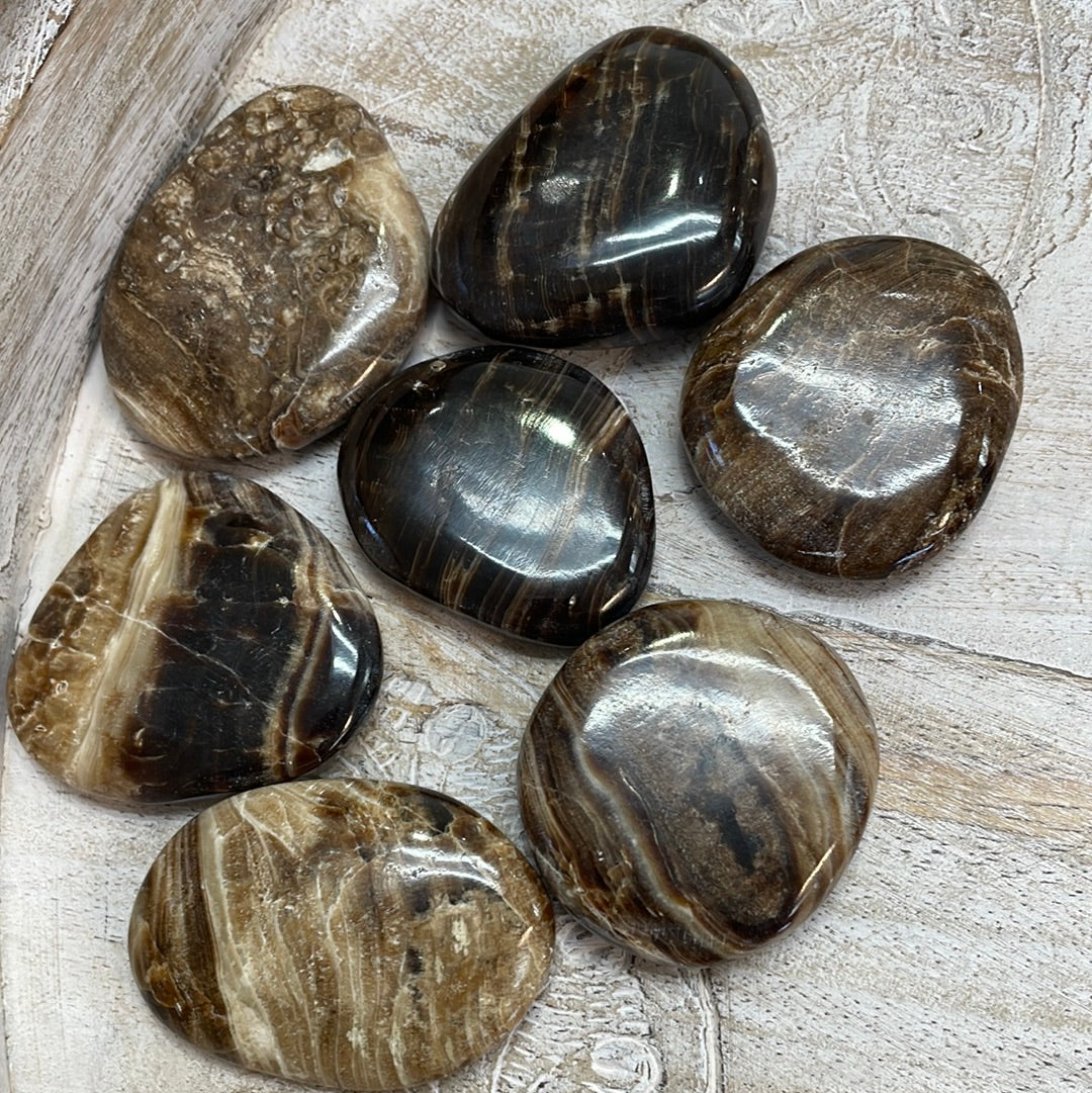 Chocolate Calcite Palm