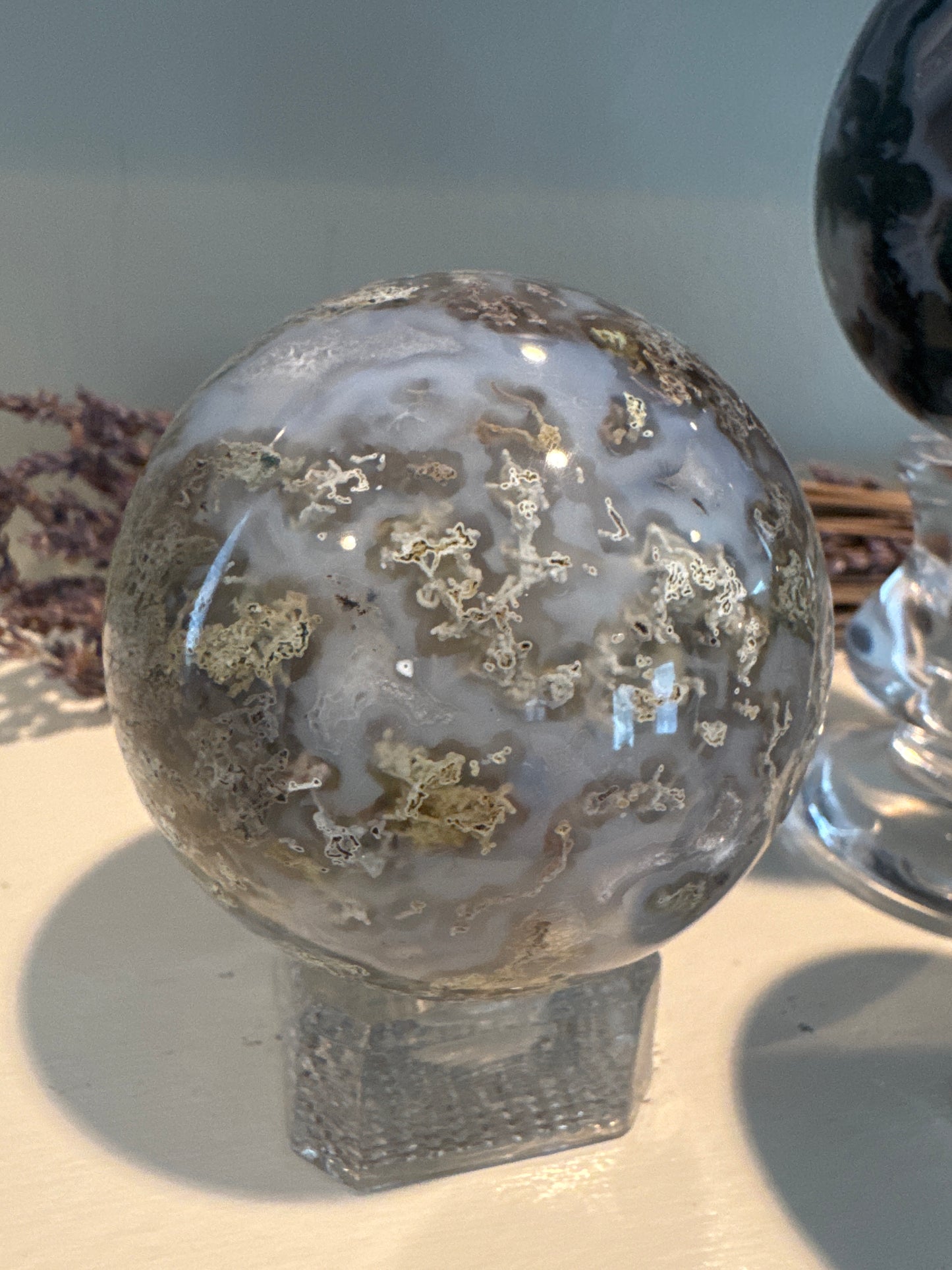 Moss Agate Sphere