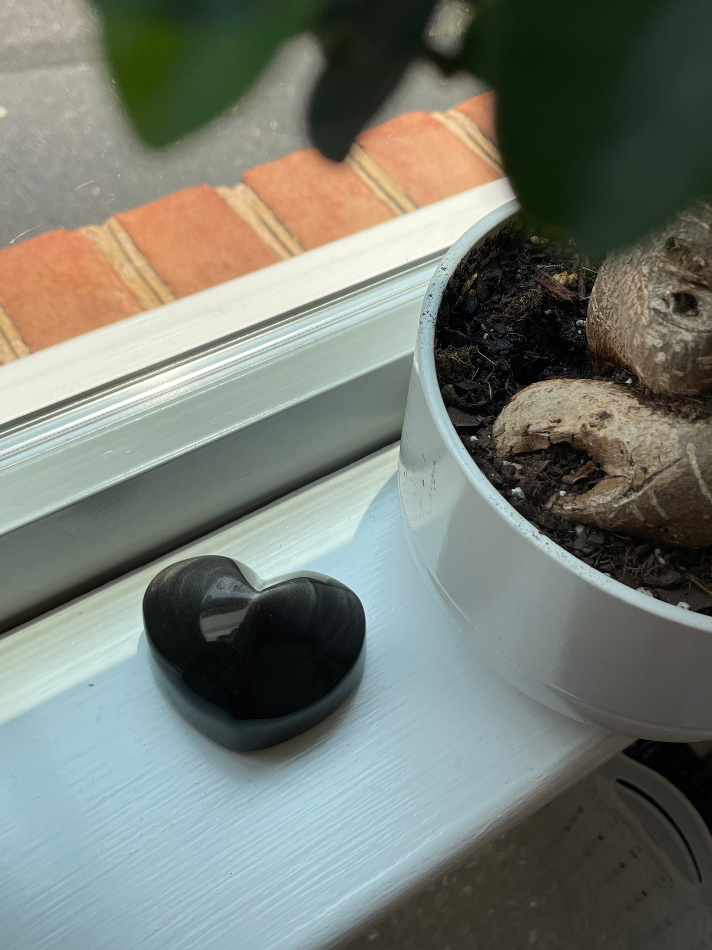 Obsidian Heart Silver Sheen