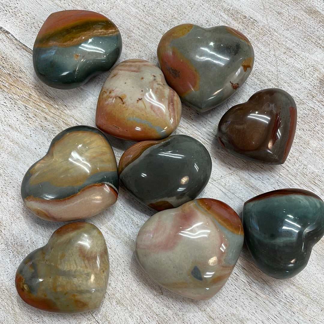 Polychrome Jasper Heart