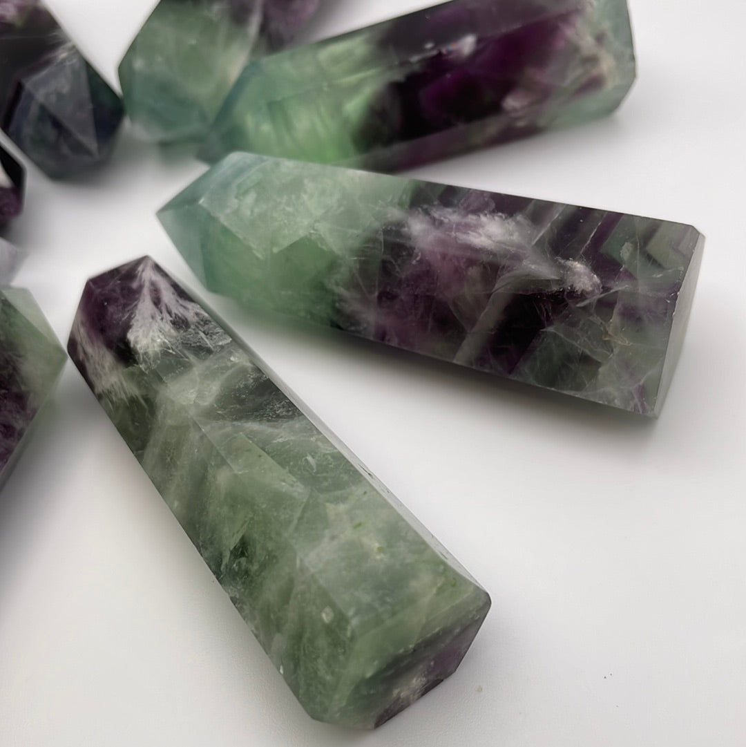 Snowflake Fluorite Tower