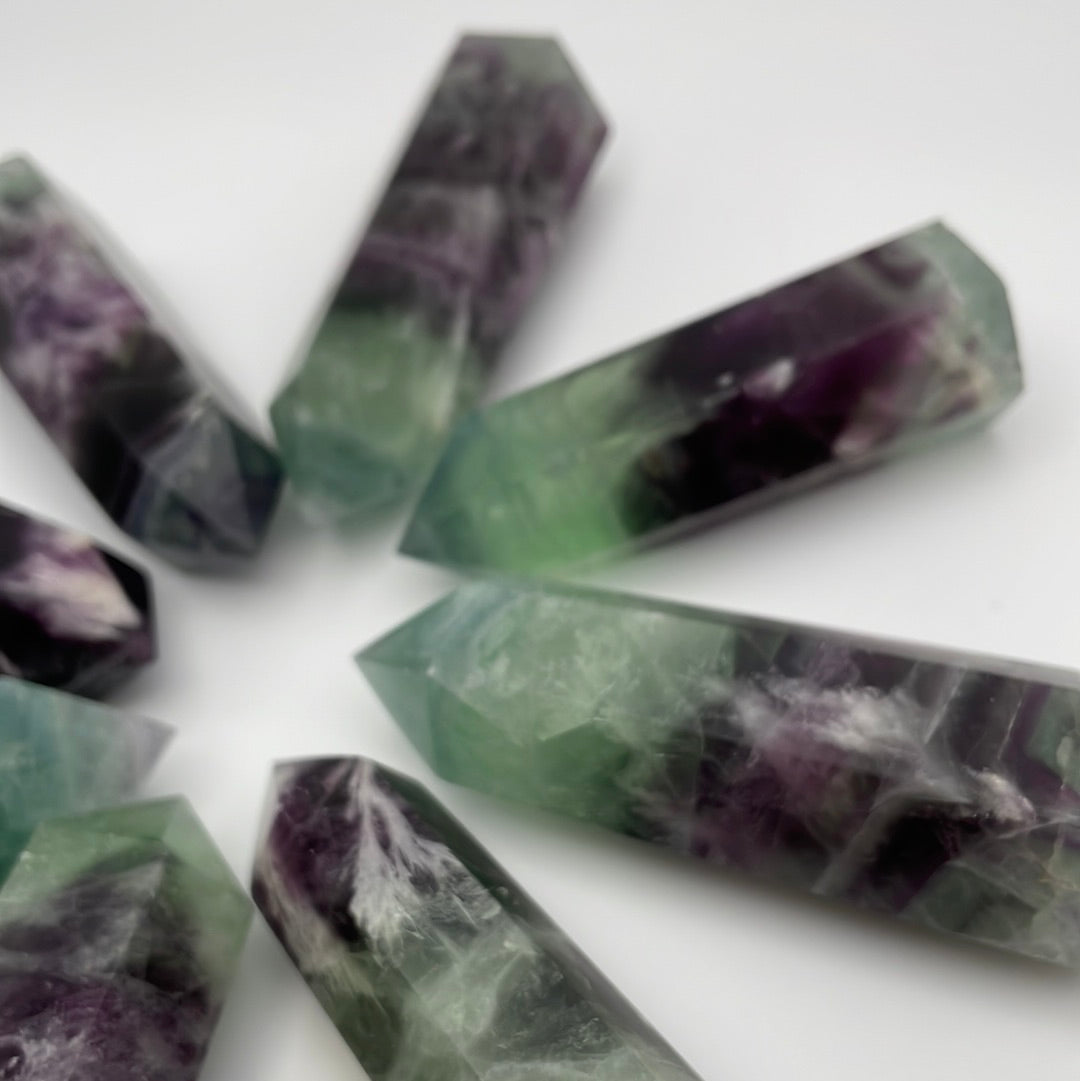 Snowflake Fluorite Tower