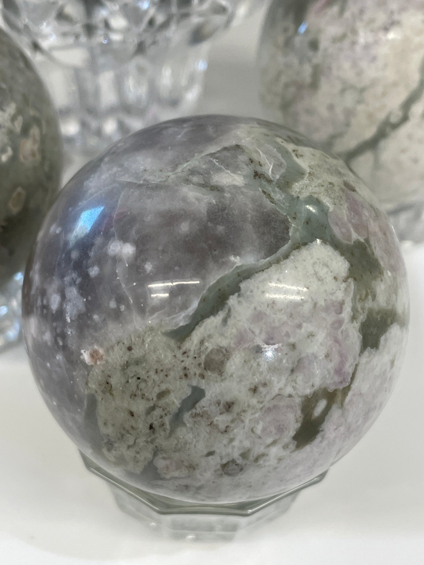 Peace/Burmese Jade Sphere