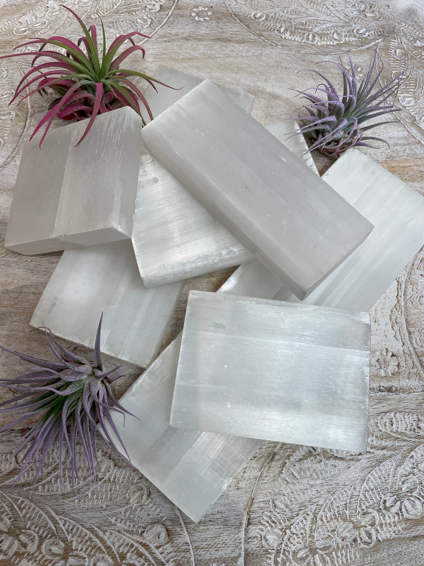 Selenite Rectangle Charging Plate