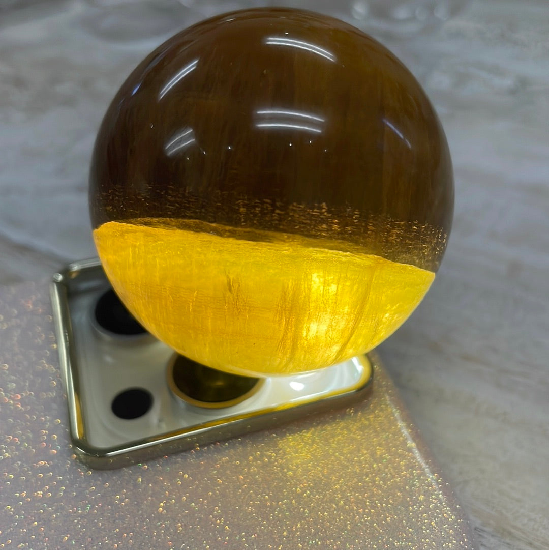 Yellow Fluorite Sphere