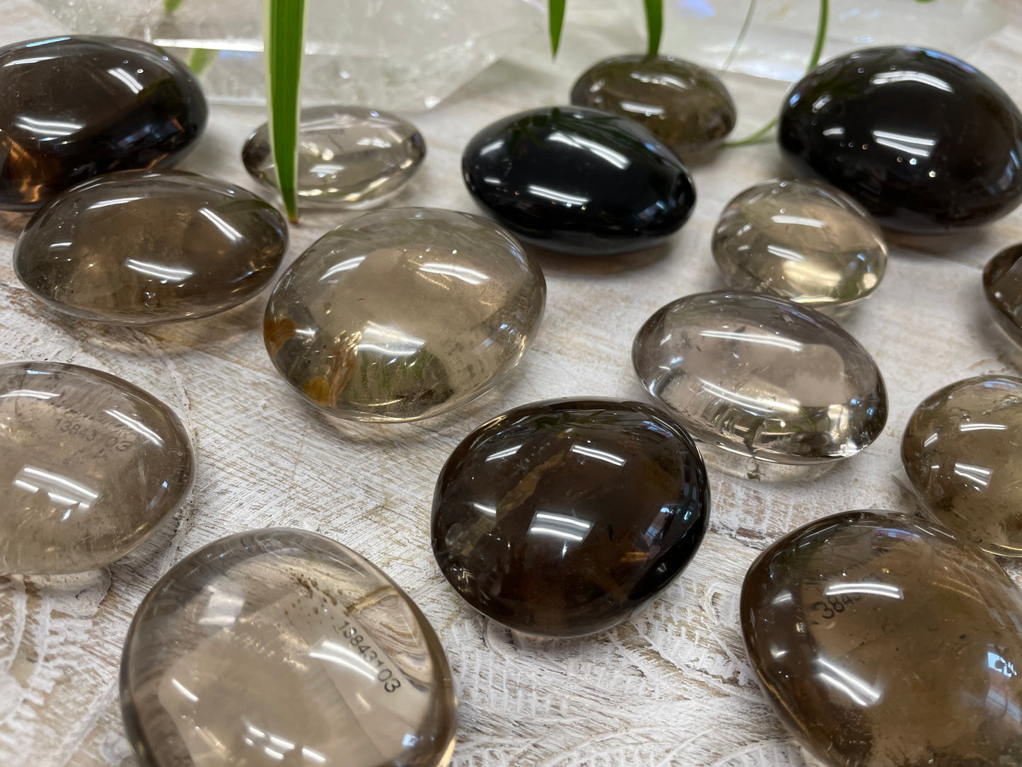 Smoky Quartz Palm Stone