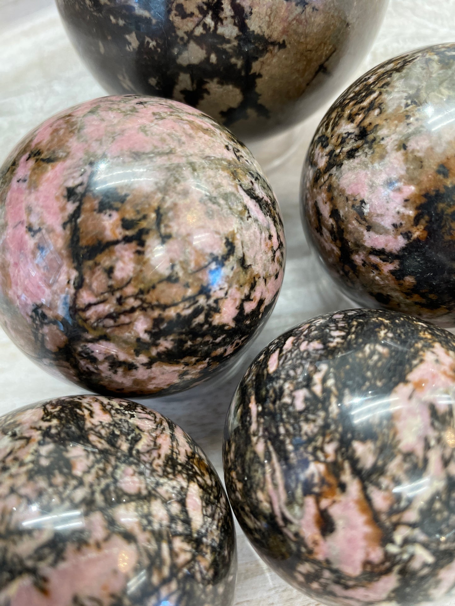 Rhodonite Sphere