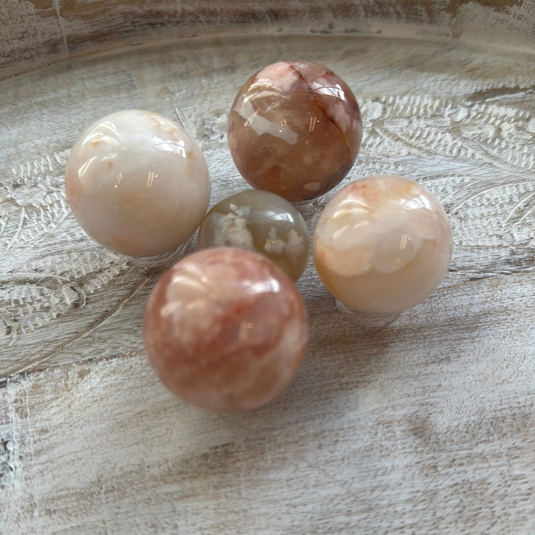 Flower Agate Sphere