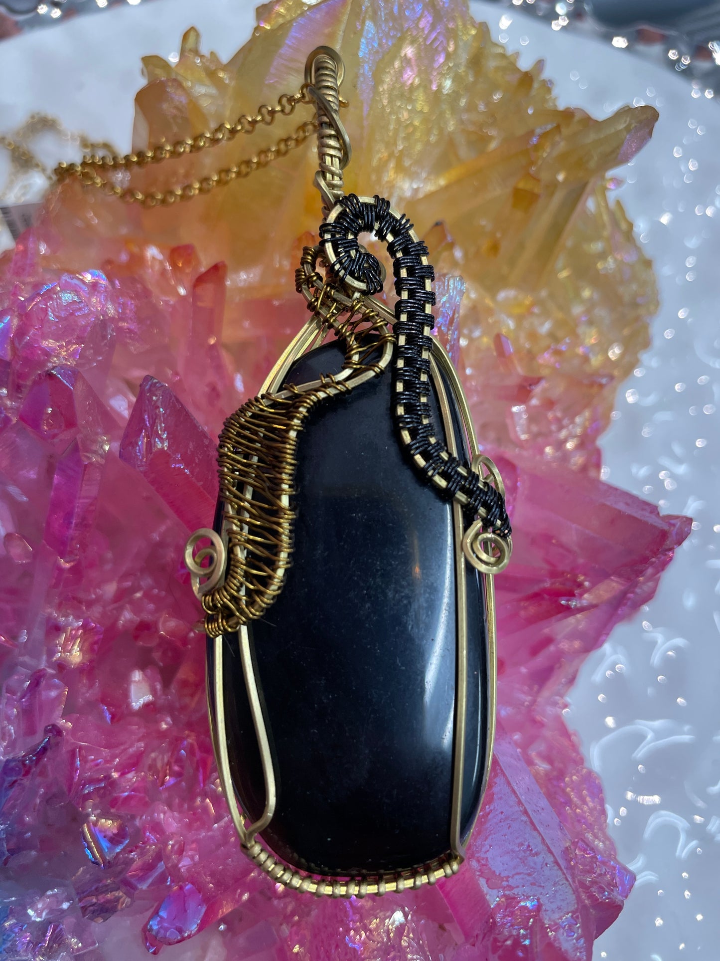 Obsidian Wire Wrapped