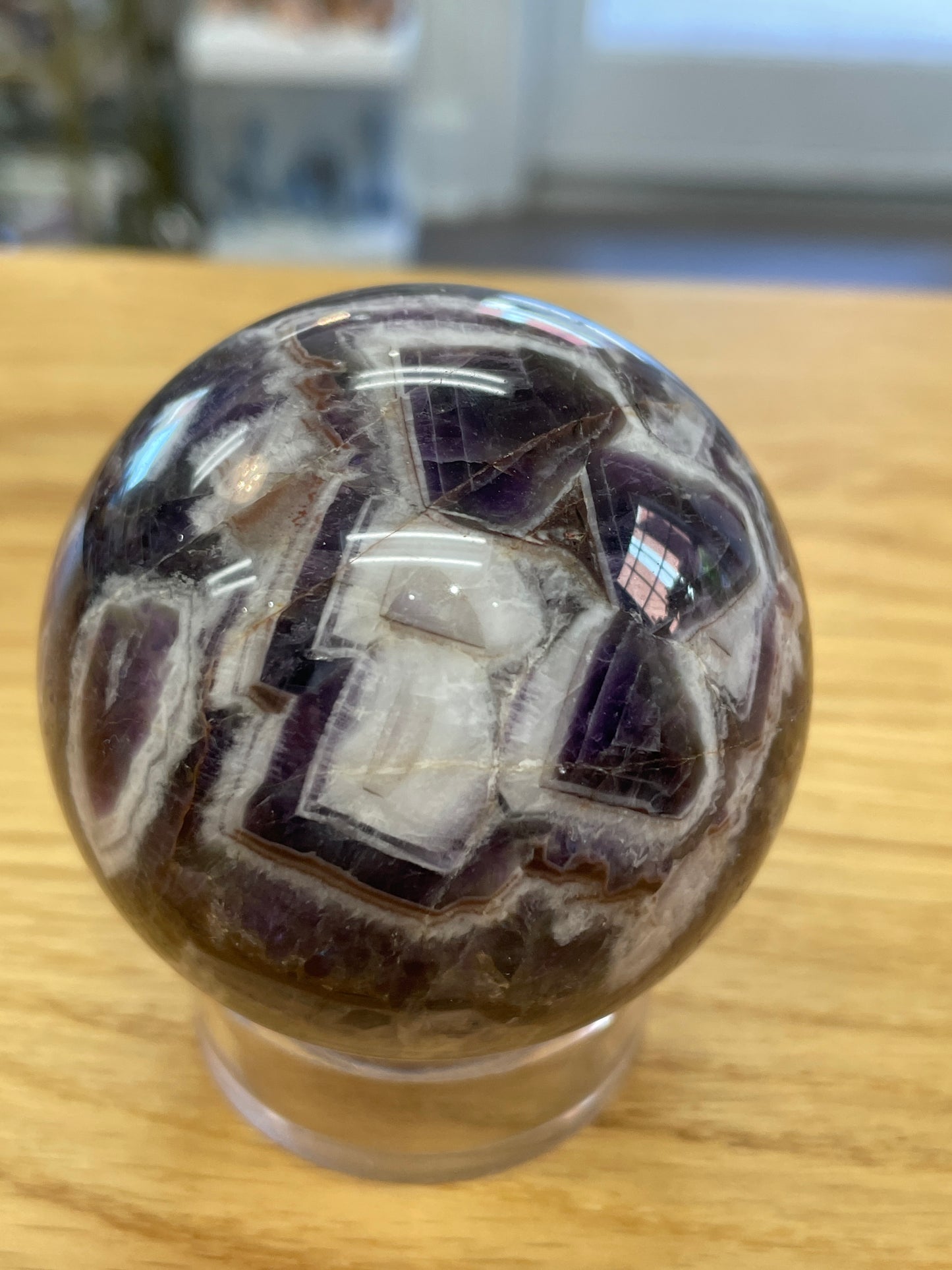 Dream Chevron Amethyst Sphere