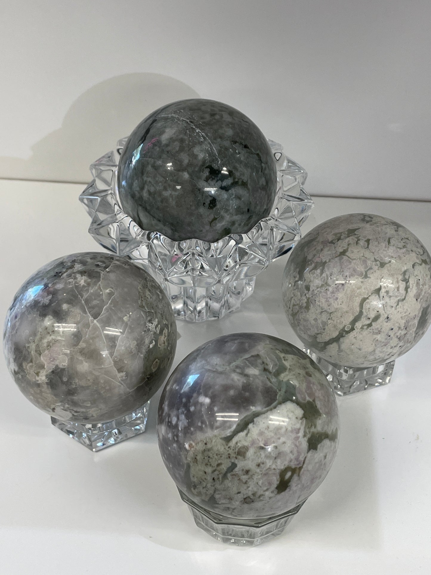 Peace/Burmese Jade Sphere