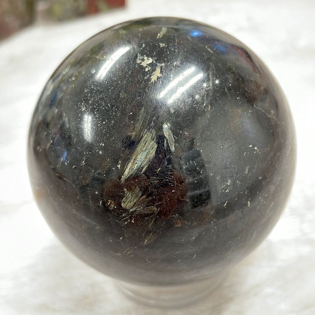 Fireworks Stone Sphere