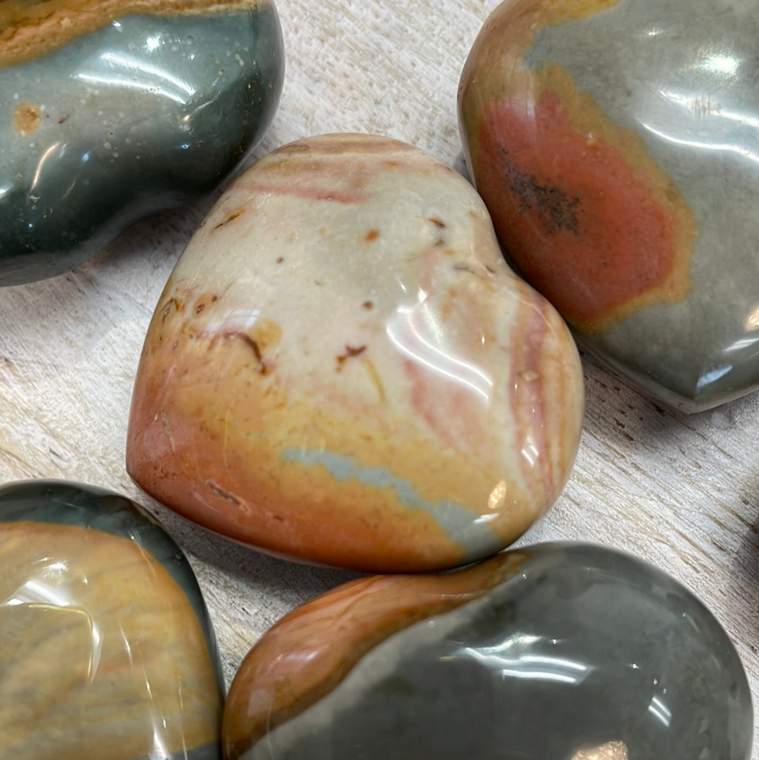 Polychrome Jasper Heart