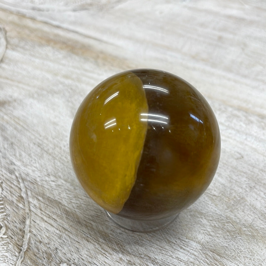 Yellow Fluorite Sphere