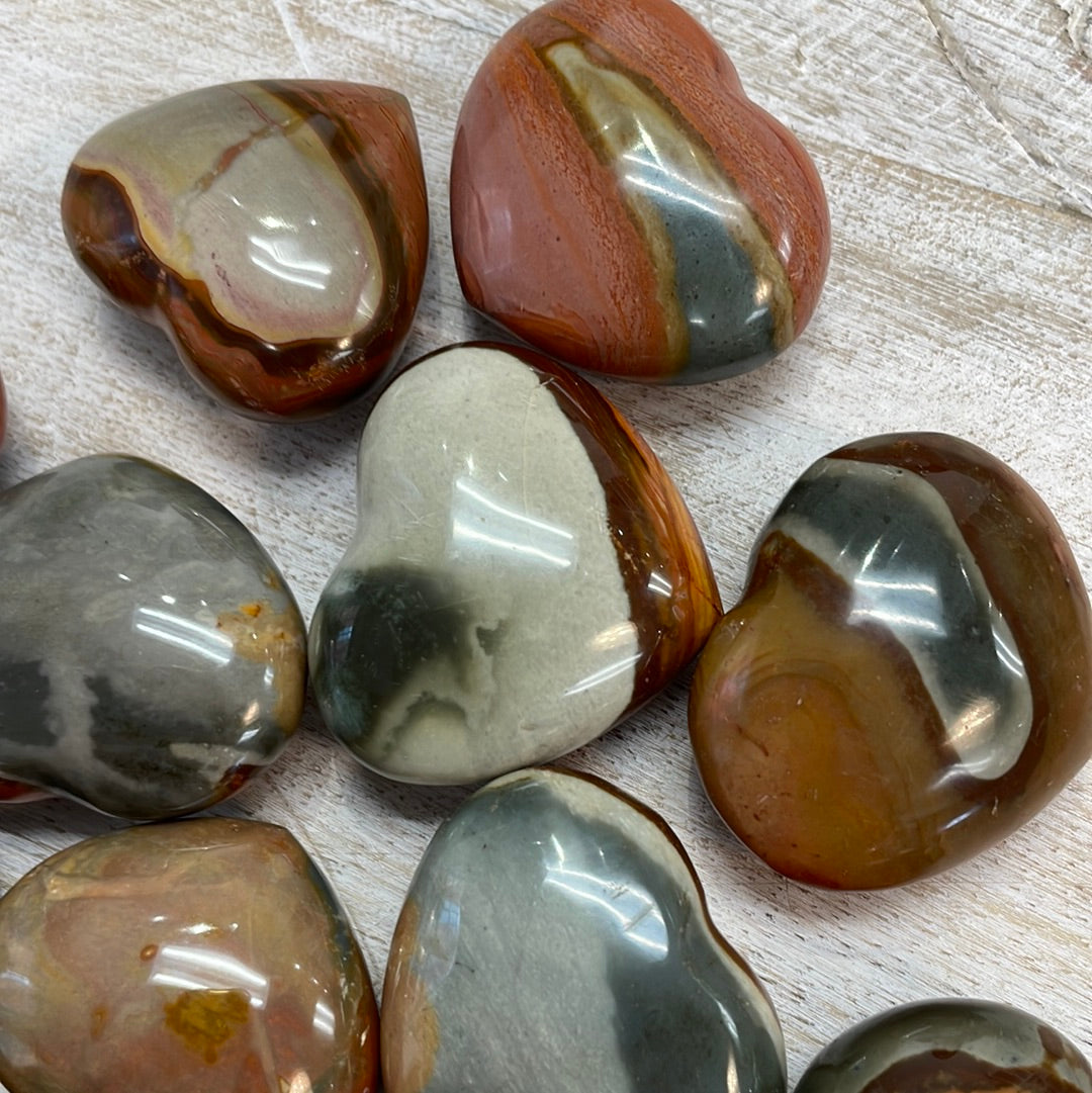 Polychrome Jasper Heart
